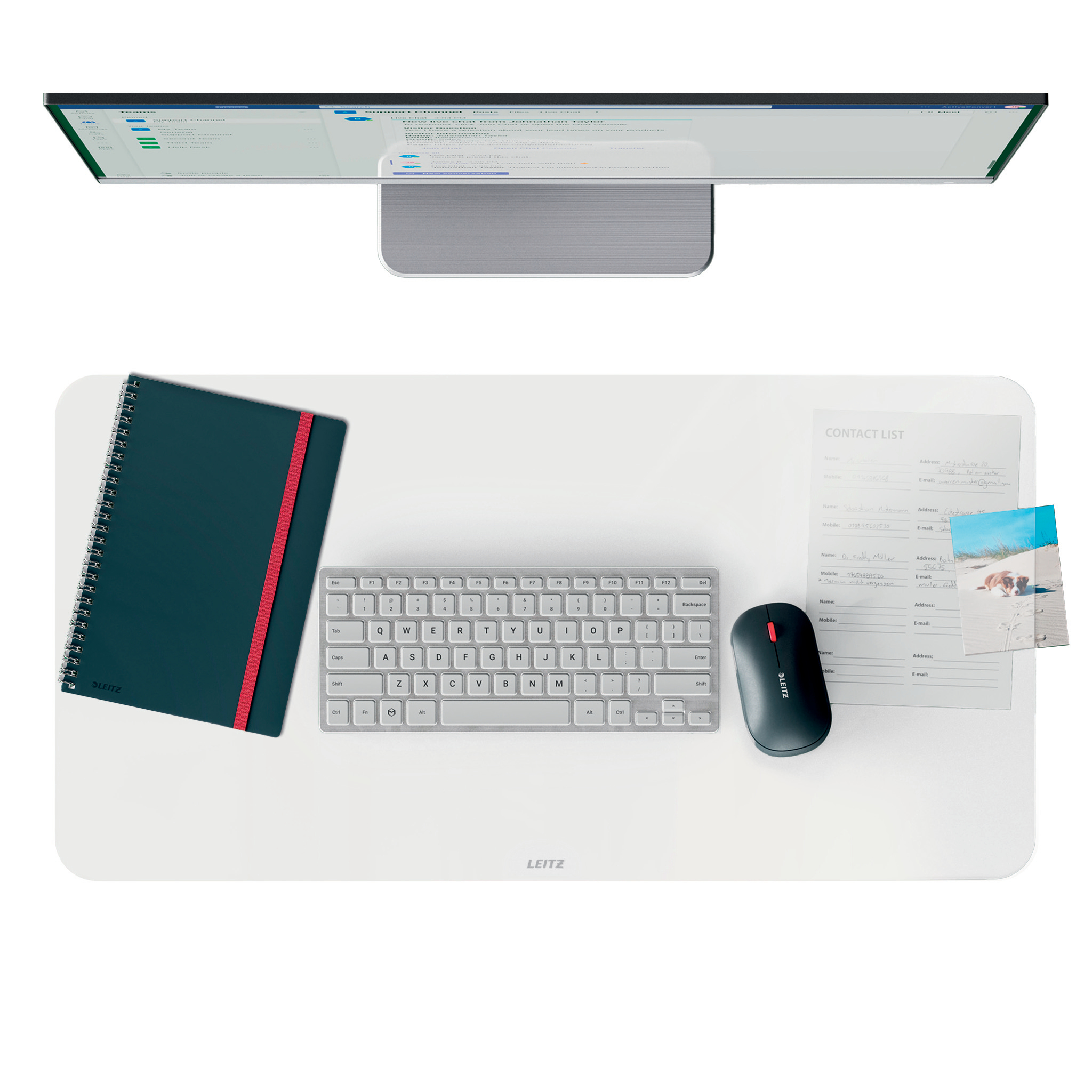 LEITZ Schreibtischunterlagen groß transparent Kunststoff 70,0 x 36,0 cm, 1 St.