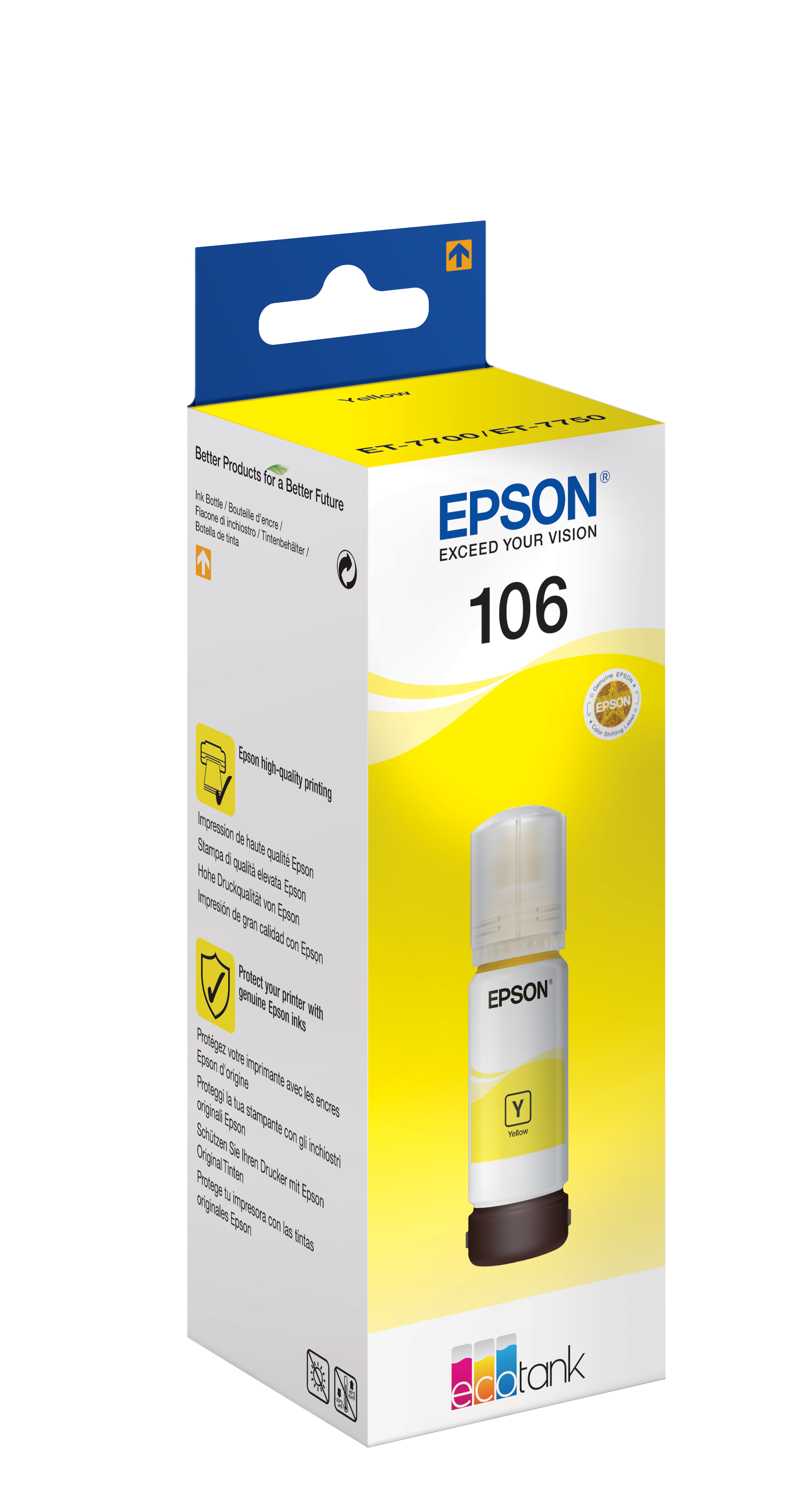 EPSON 106/T00R44 gelb Tintenflasche