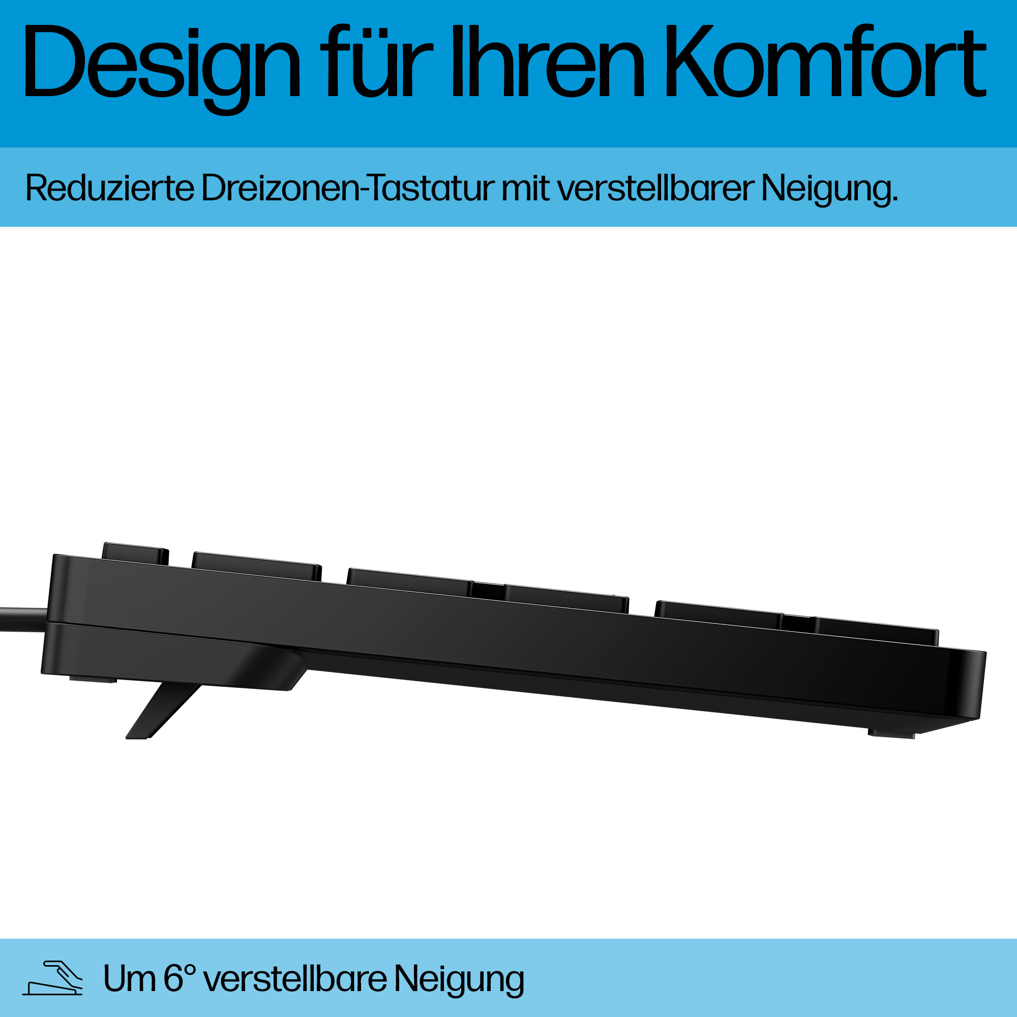HP 320K Tastatur kabelgebunden schwarz