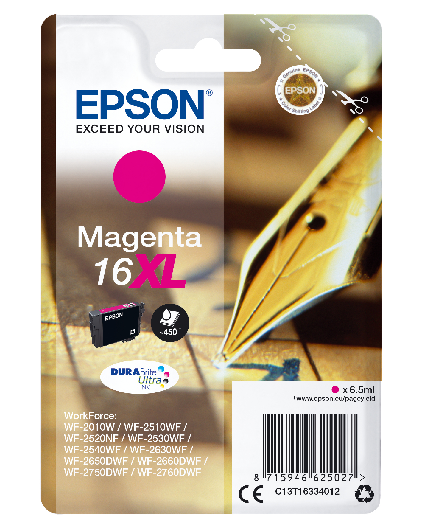 EPSON 16XL / T1633XL (Füller) magenta Druckerpatrone