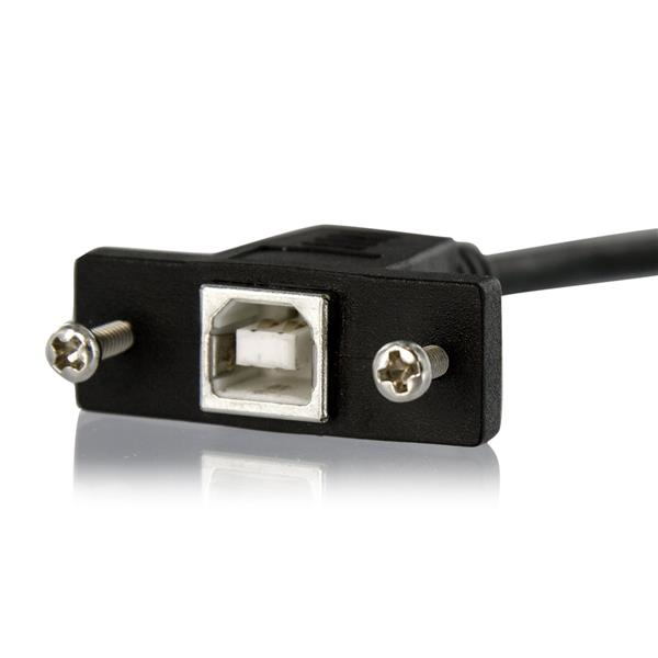 3FT PANEL MOUNT USB CABLE B-B .