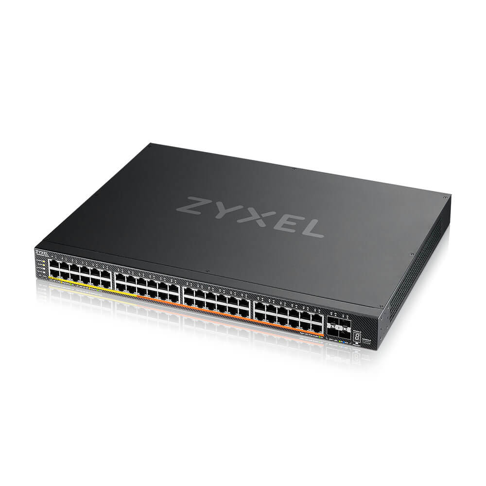 ZYXEL XMG2230-52HP 52-Port Layer 3 Access Switch PoE++ AC 960W DC 2400W 32 x 1G 16 x 2.5G MultiGig 4 x 10G SFP+ Uplink inkl. 1 Jahr