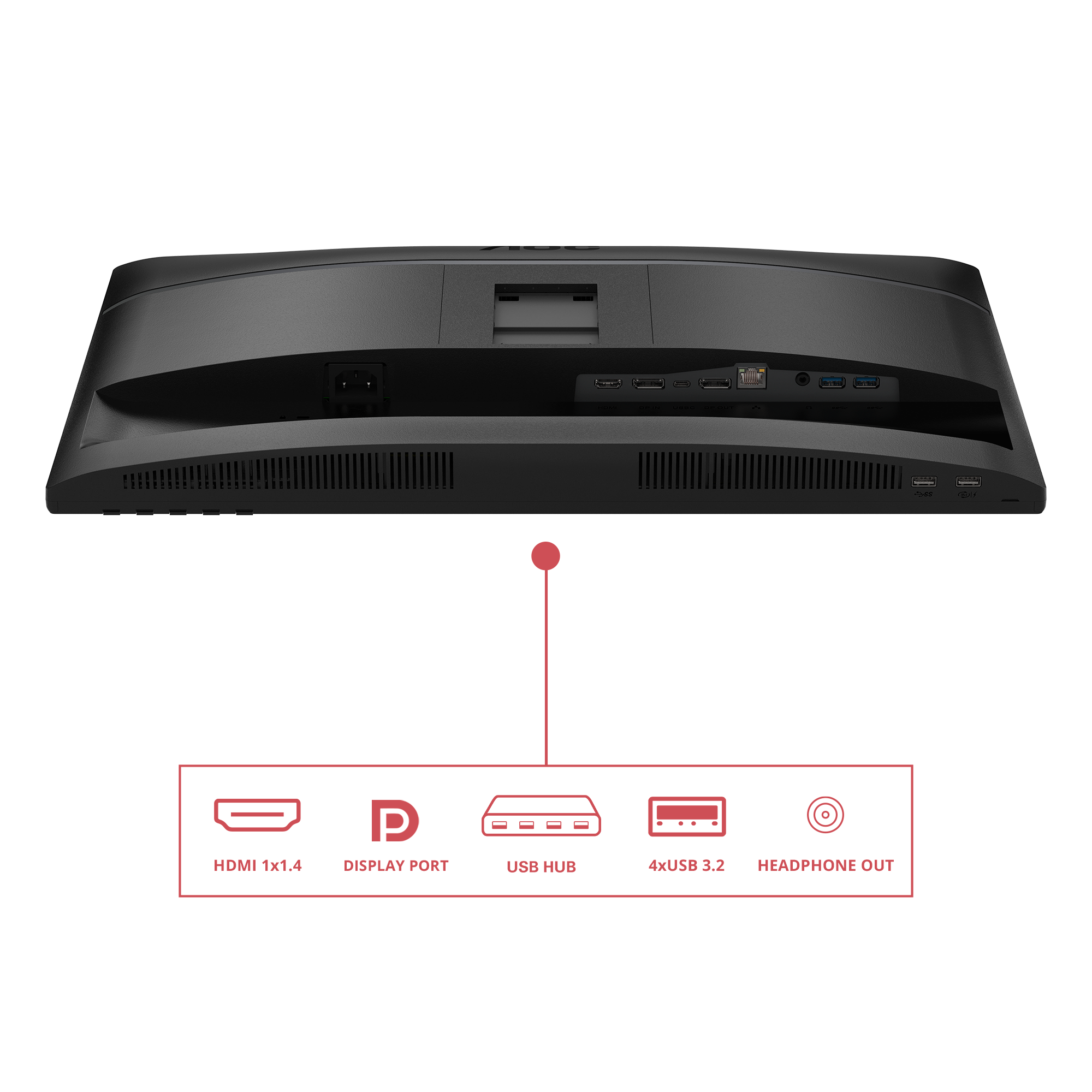 AOC 60,5cm (23,8) 24E4CV 16:09 HDMI+DP+USB-C Lift black
