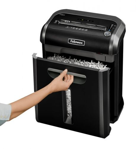 Fellowes Powershred 79Ci Aktenvernichter mit Partikelschnitt P-4, 4 x 38 mm, bis 16 Blatt, schwarz