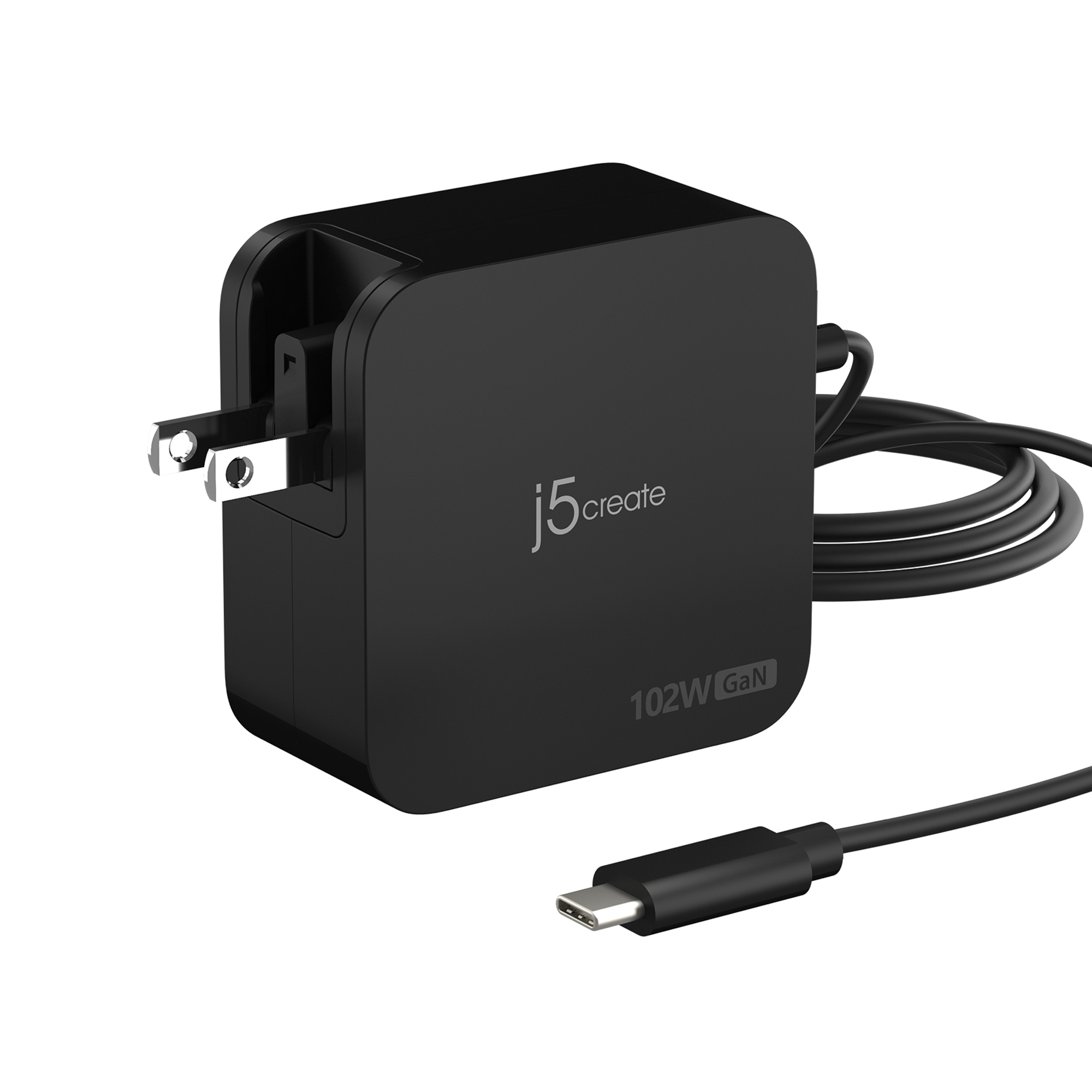 102W GAN PD USB-C 2-PORT CHARGER CHANGEABLE AC PLUGS