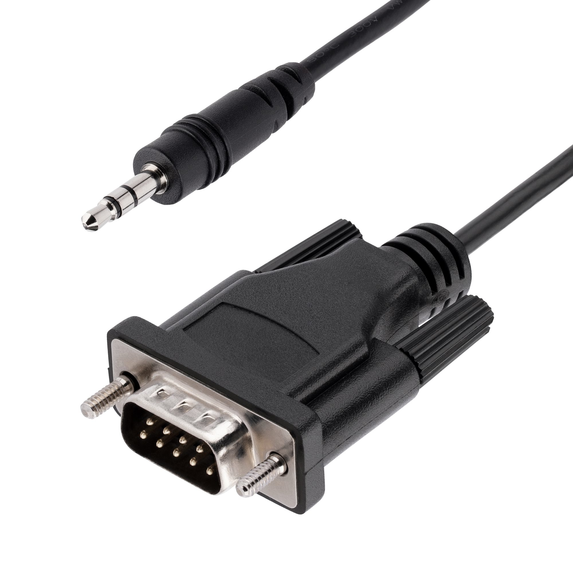 StarTech.com 1 m DB9 auf 3.5 mm Kabel Schwarz