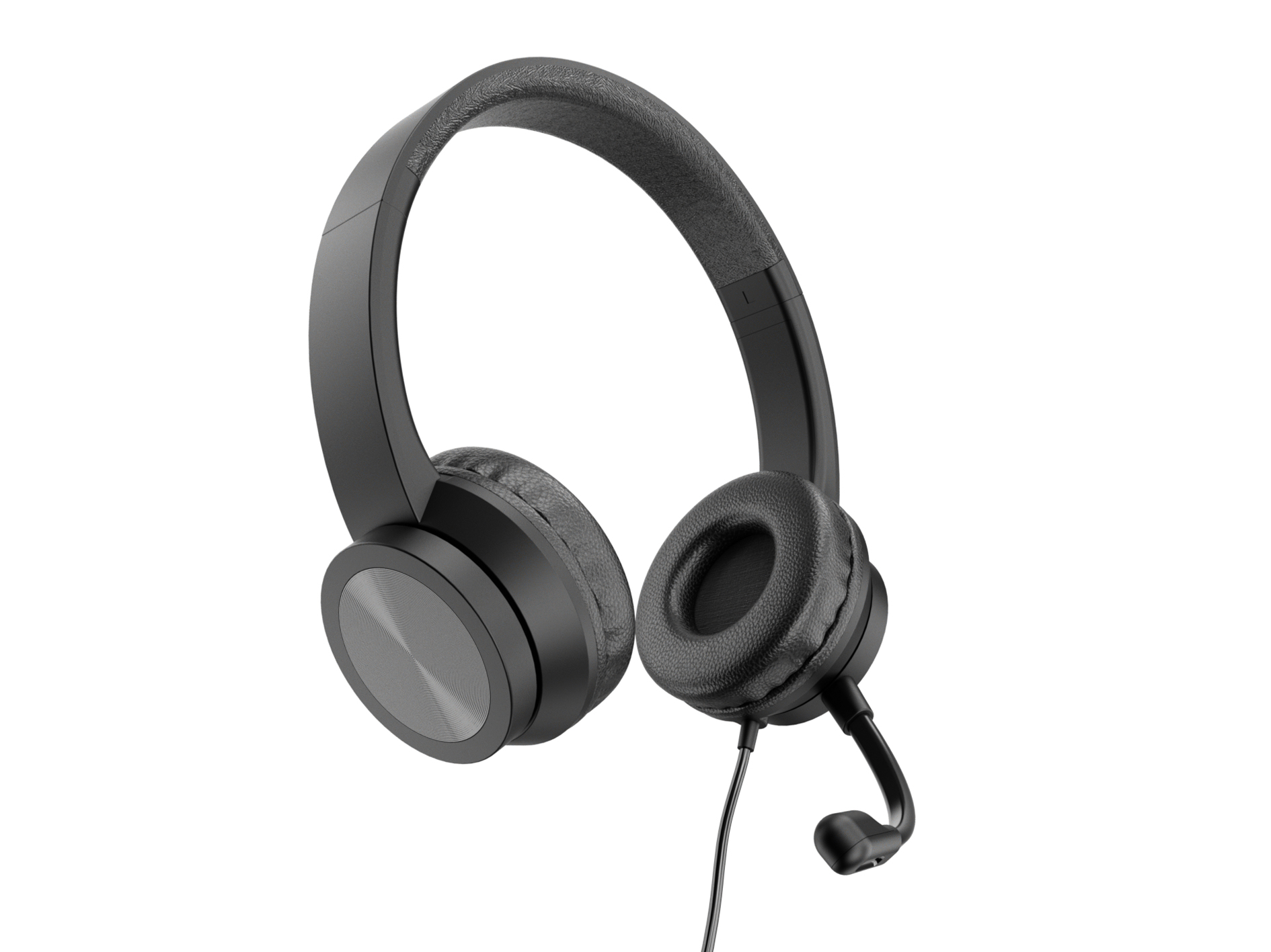 CONCEPTRONIC Headset Stereo USB-A/Mikro/Bedien./ANC 2.00m sw
