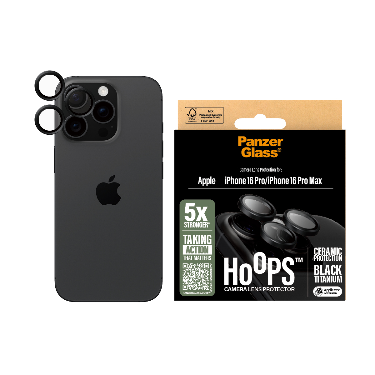 PANZERGLASS HOOPS CERAMIC LENS PROTECTOR IPHONE 16 6.1/6.7INCH