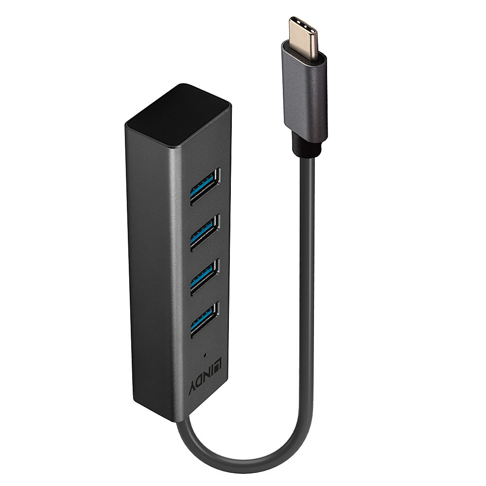 4 Port USB 3.2 Gen 1 Typ C, USB-Hub