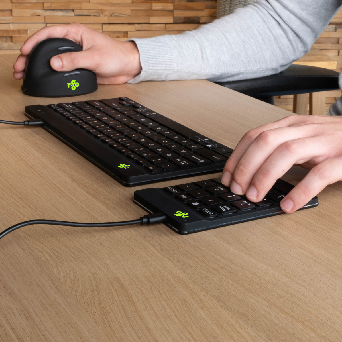 R-Go Nummernblock Numpad Break verkabelt schwarz