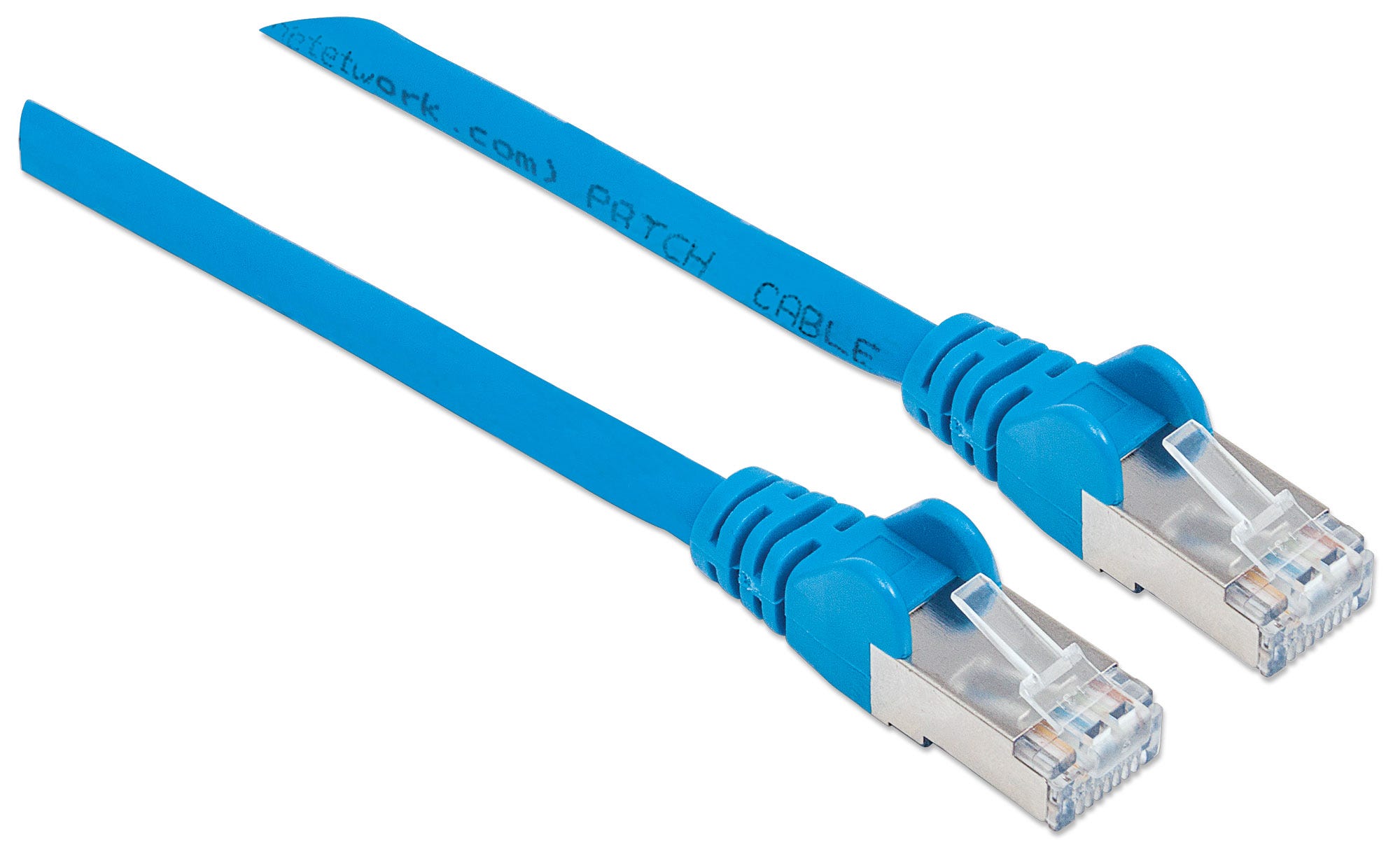 INTELLINET Netzwerkkabel Cat6A S/FTP CU LS0H 1,50m Blau RJ-45 Stecker / RJ-45 Stecker Vergoldete Kontakte