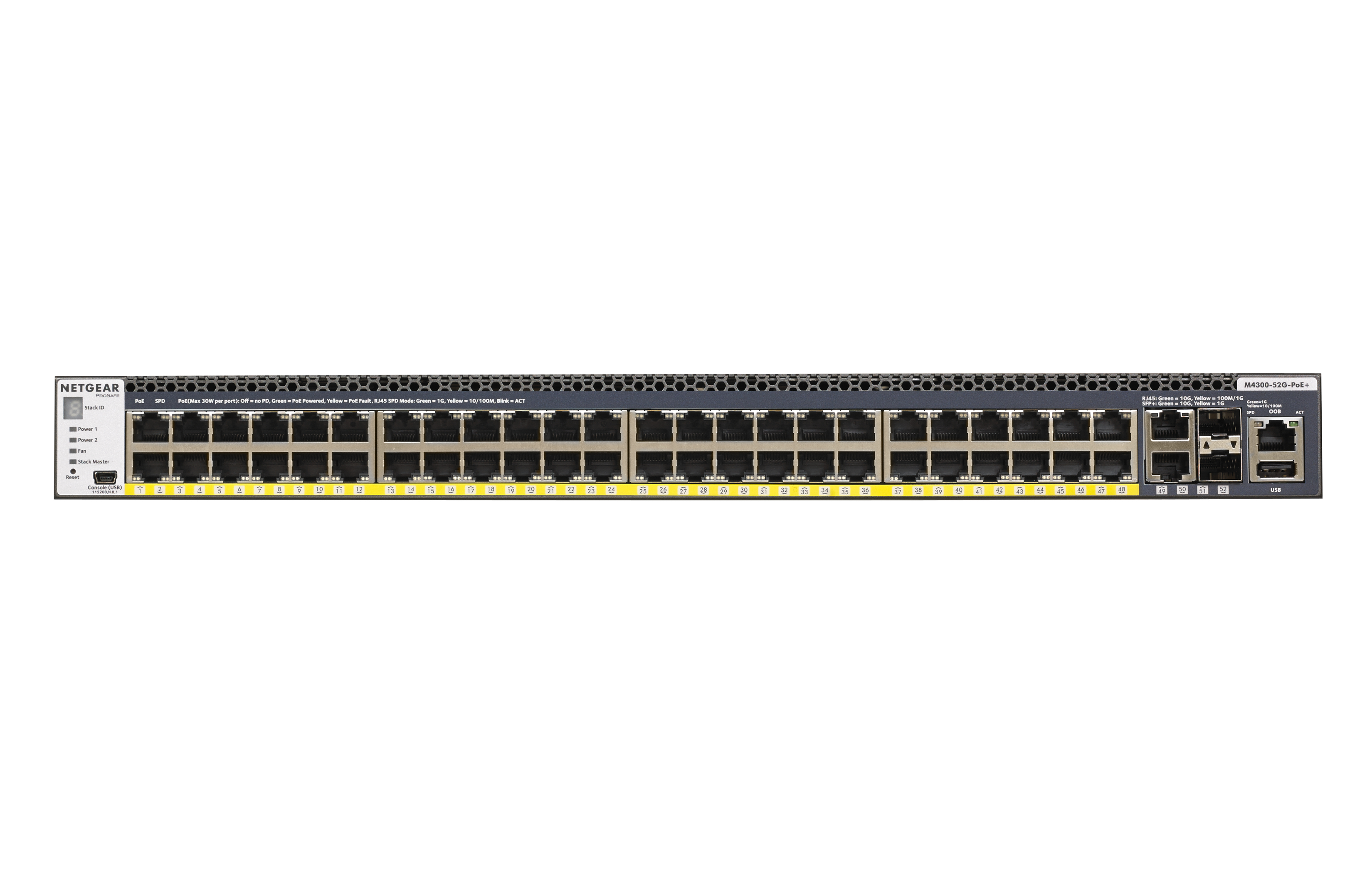 M4300 52-PORT GB POE+ SWITCH (550W PSU)