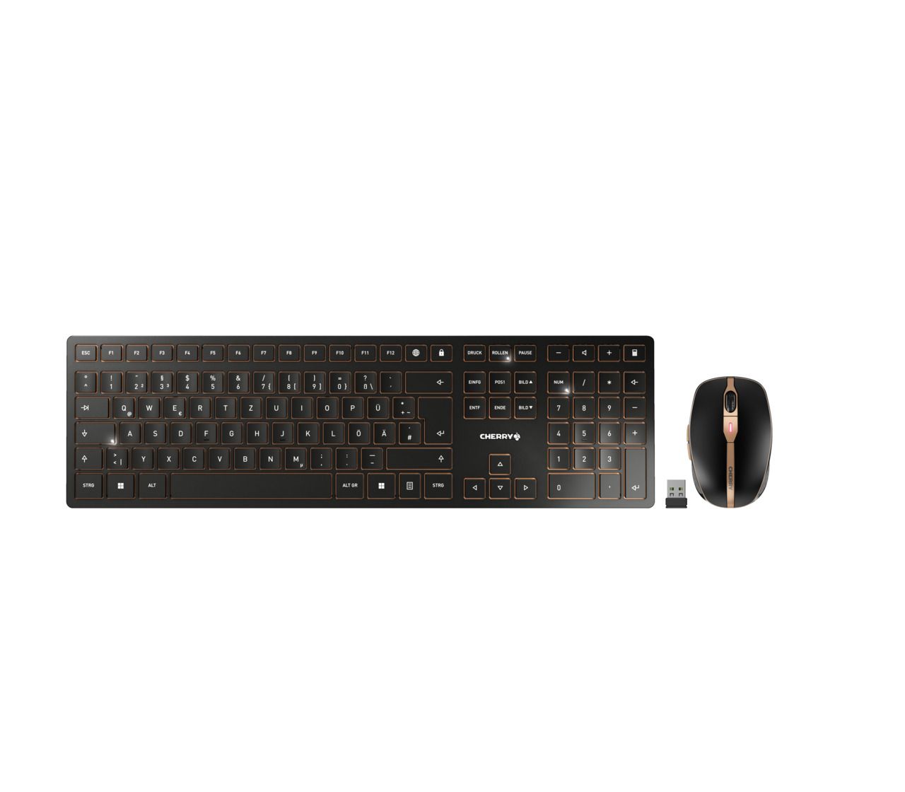 CHERRY DW 9100 SLIM KEYBOARD AND MOUSE SET BLACK-BRO