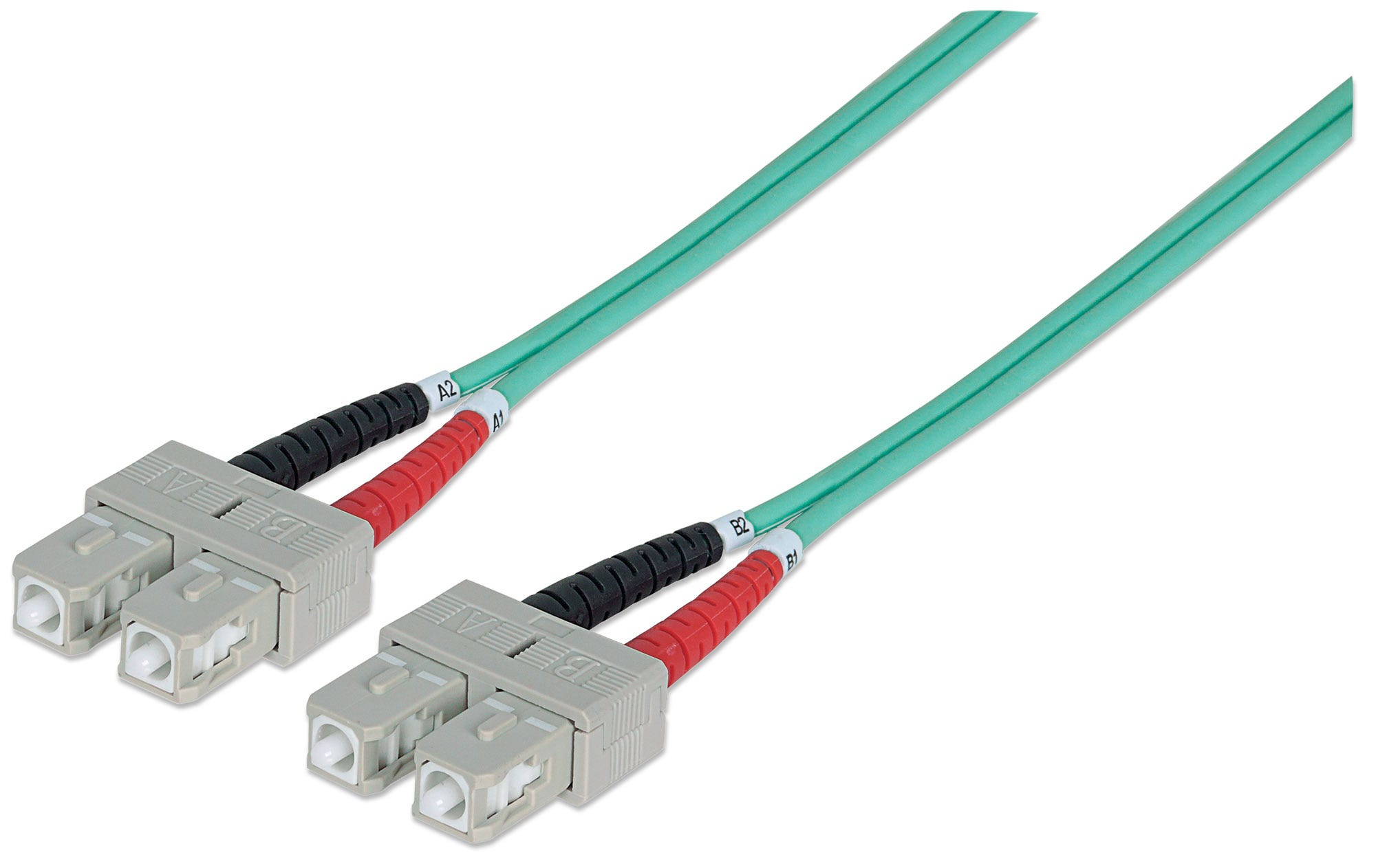 INTELLINET LWL Anschlusskabel SC/SC 1m Multimode OM3 aqua