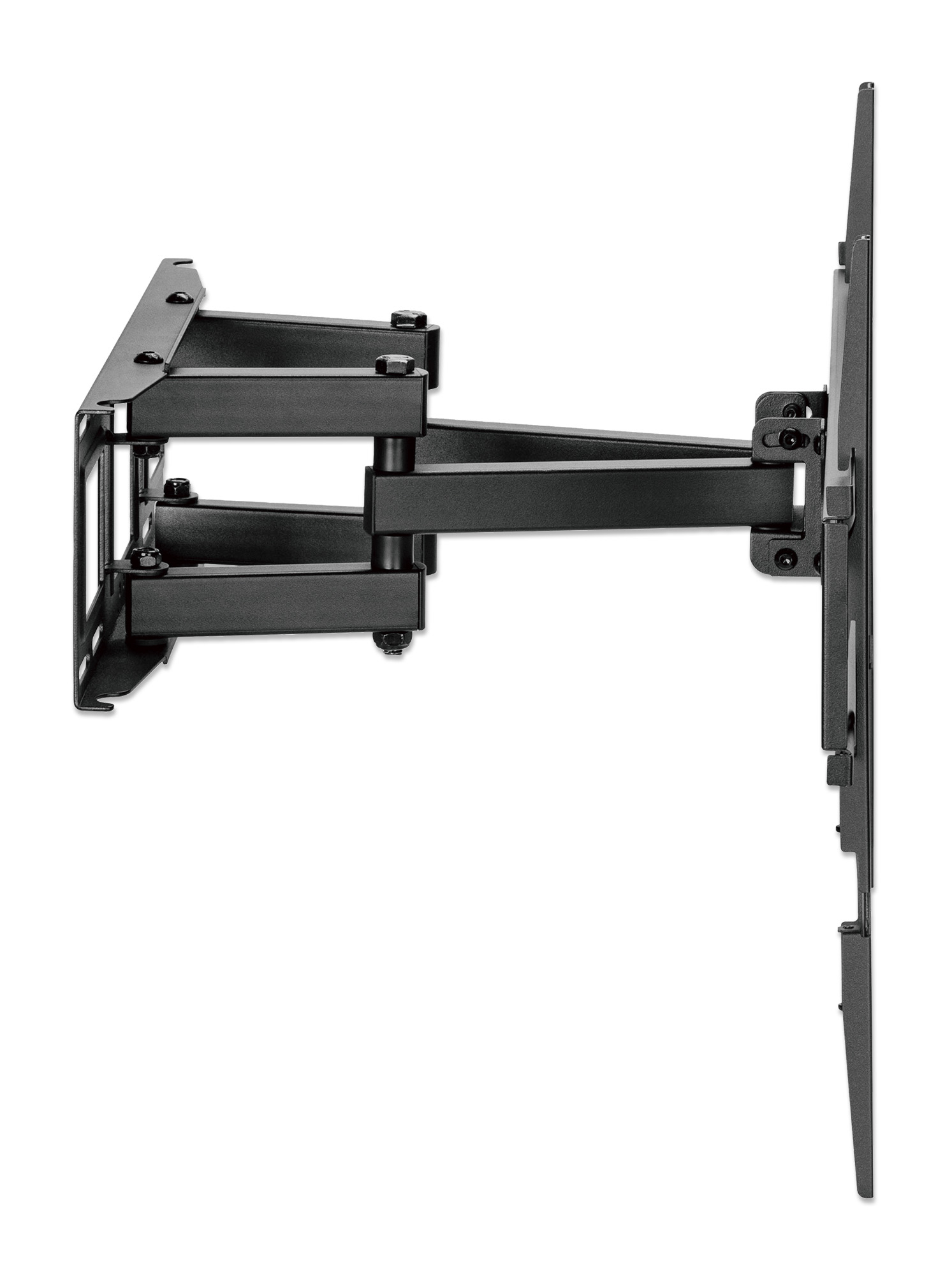 MANHATTAN TV-Wandhalterung neigbar schwenkbar horizontal nachjustierbar 93,98 - 203,2 cm 37 - 80 Zoll und bis 40kg Full Motion