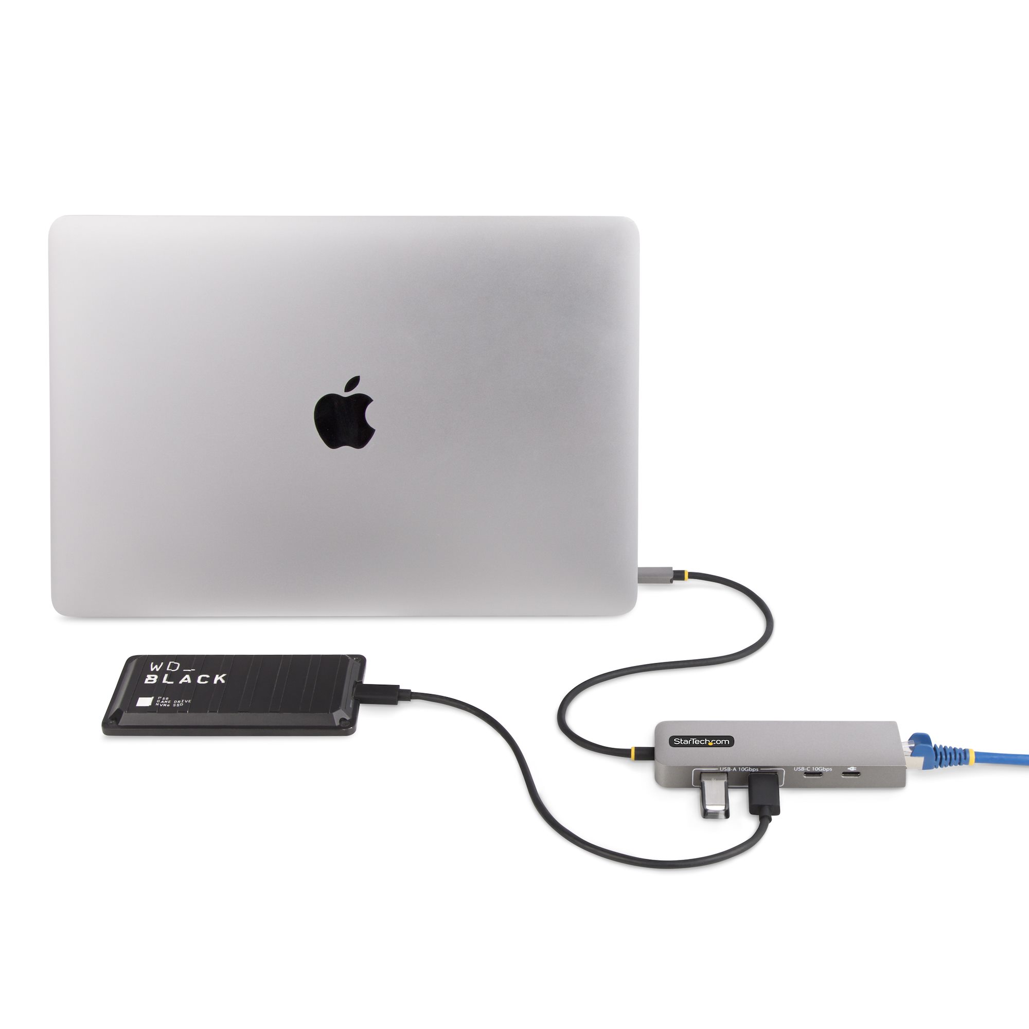 3-PORT USB-C HUB 2.5GBE PD 100W POWER DELIVERY PASSTHROUGH