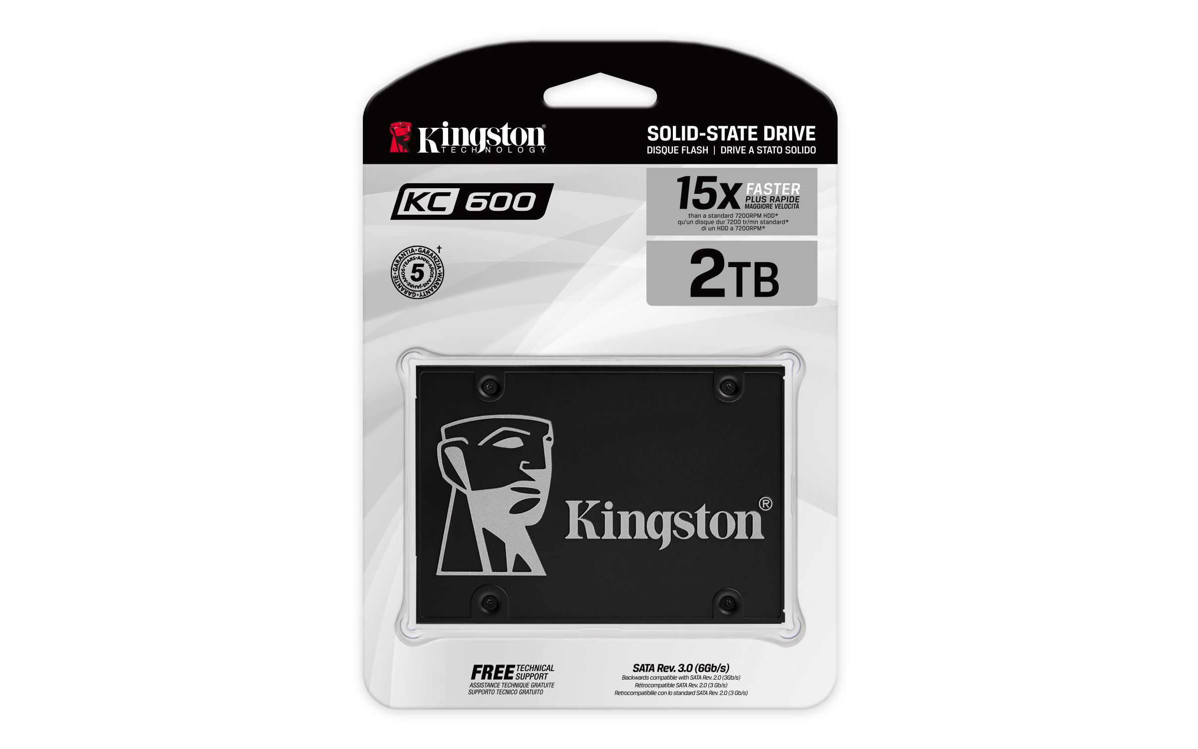 KINGSTON 2048GB SSD KC600 SATA3 6,35cm 2,5Zoll