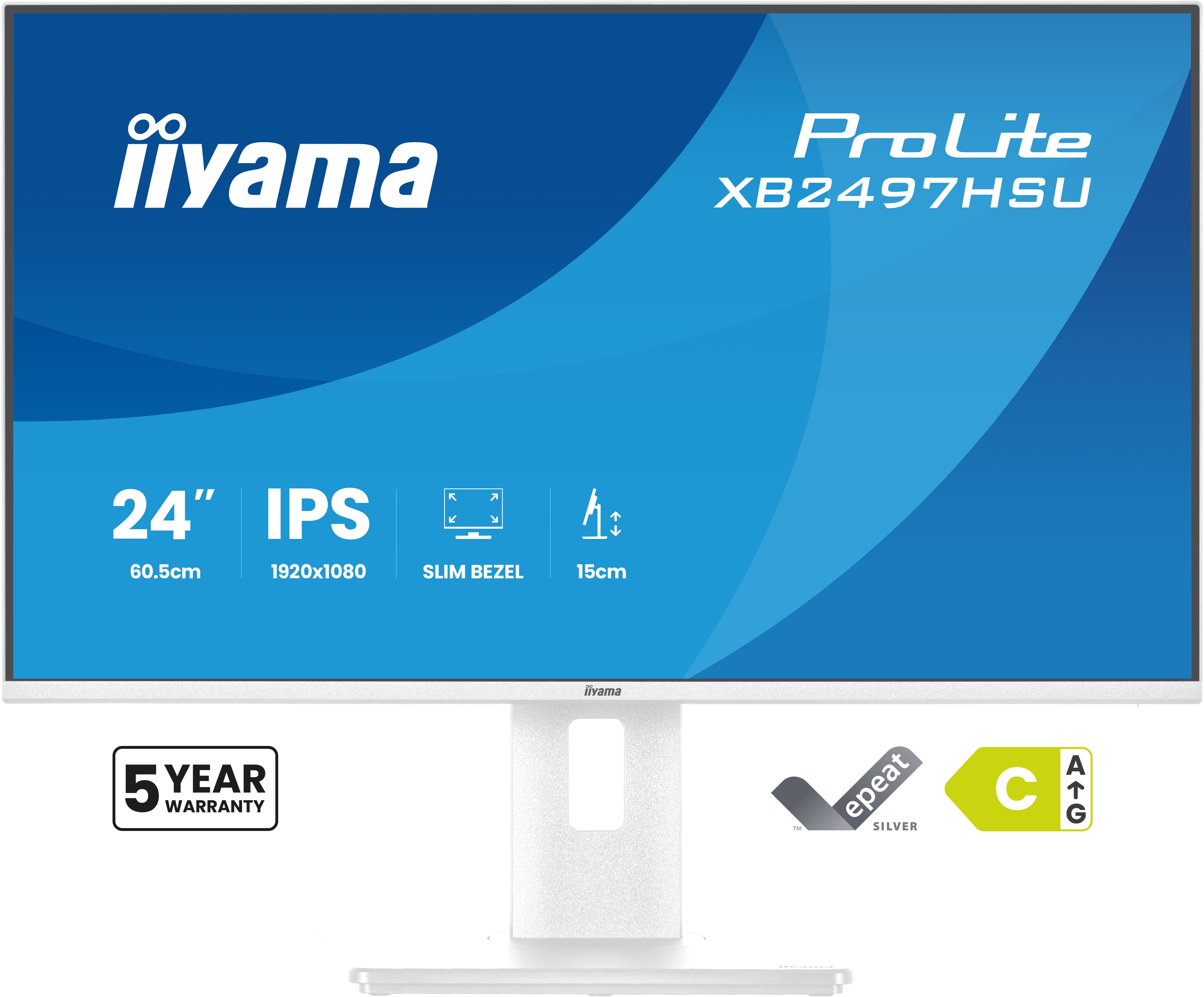 IIYAMA 60.5cm (24) XB2497HSU-W1 16:10 HDMI+DP+2xUSB-C