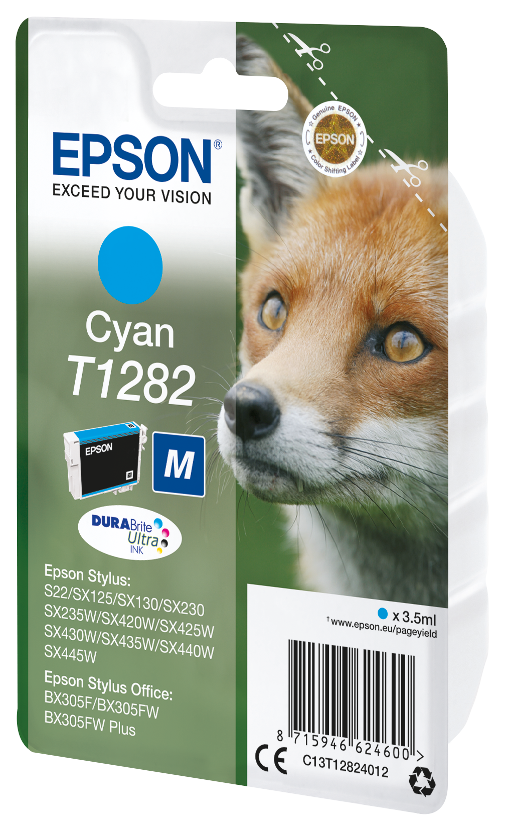 EPSON T1282M (Fuchs) cyan Druckerpatrone