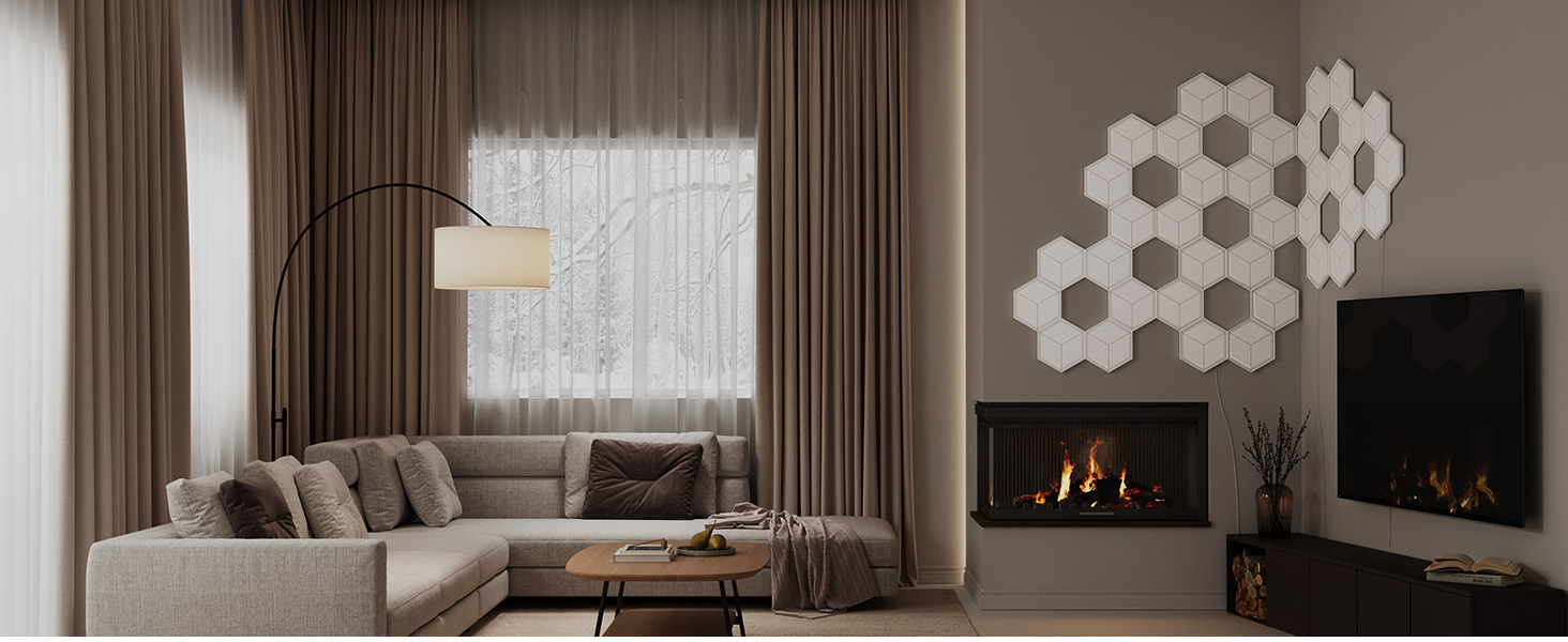 Glide Hexagon Light Panels Ultra Expansion Pack, LED-Leuchte