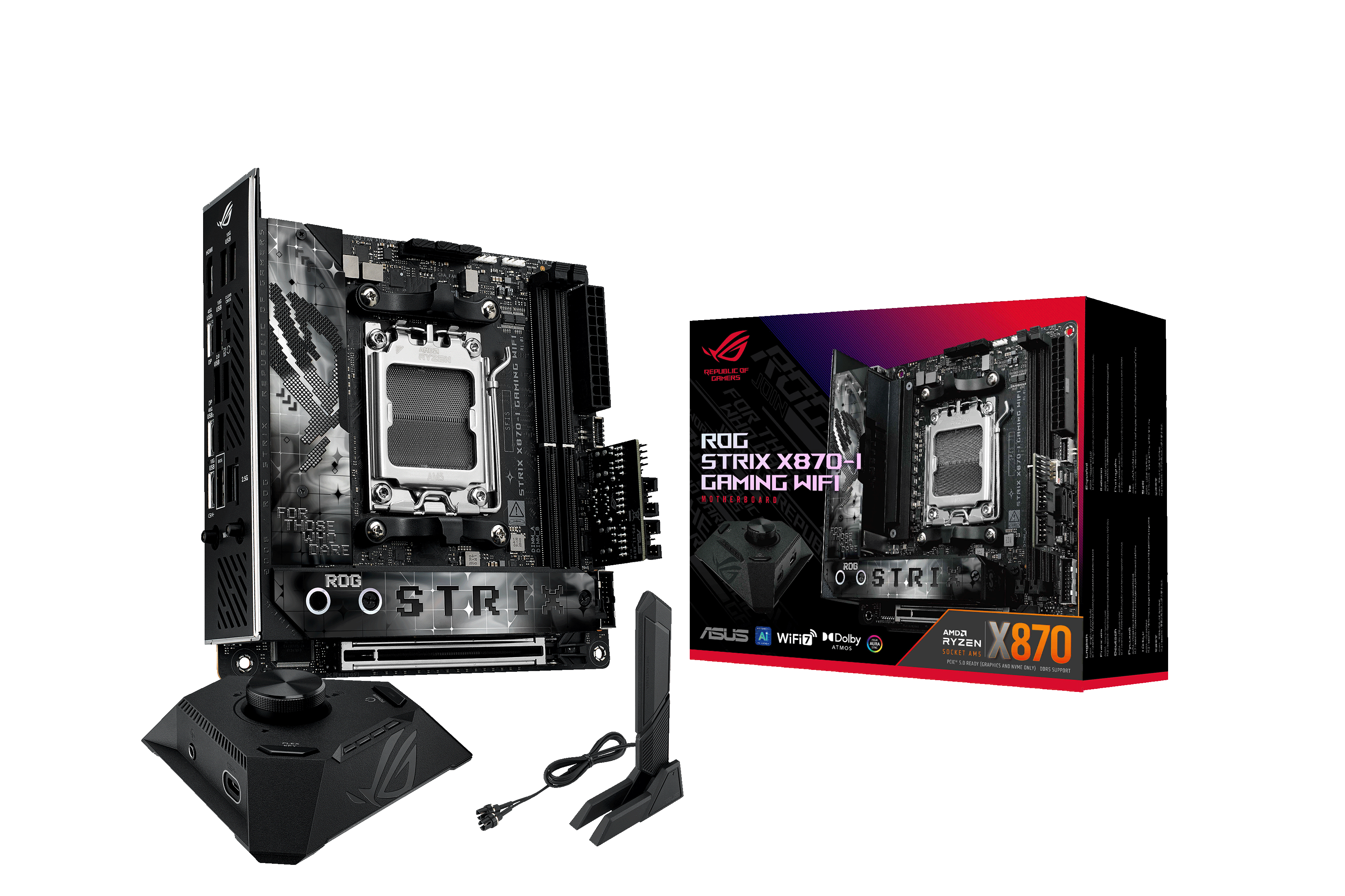 ASUS ROG STRIX X870-I GAMING WIFI AM5 DDR5 mini ITX MB