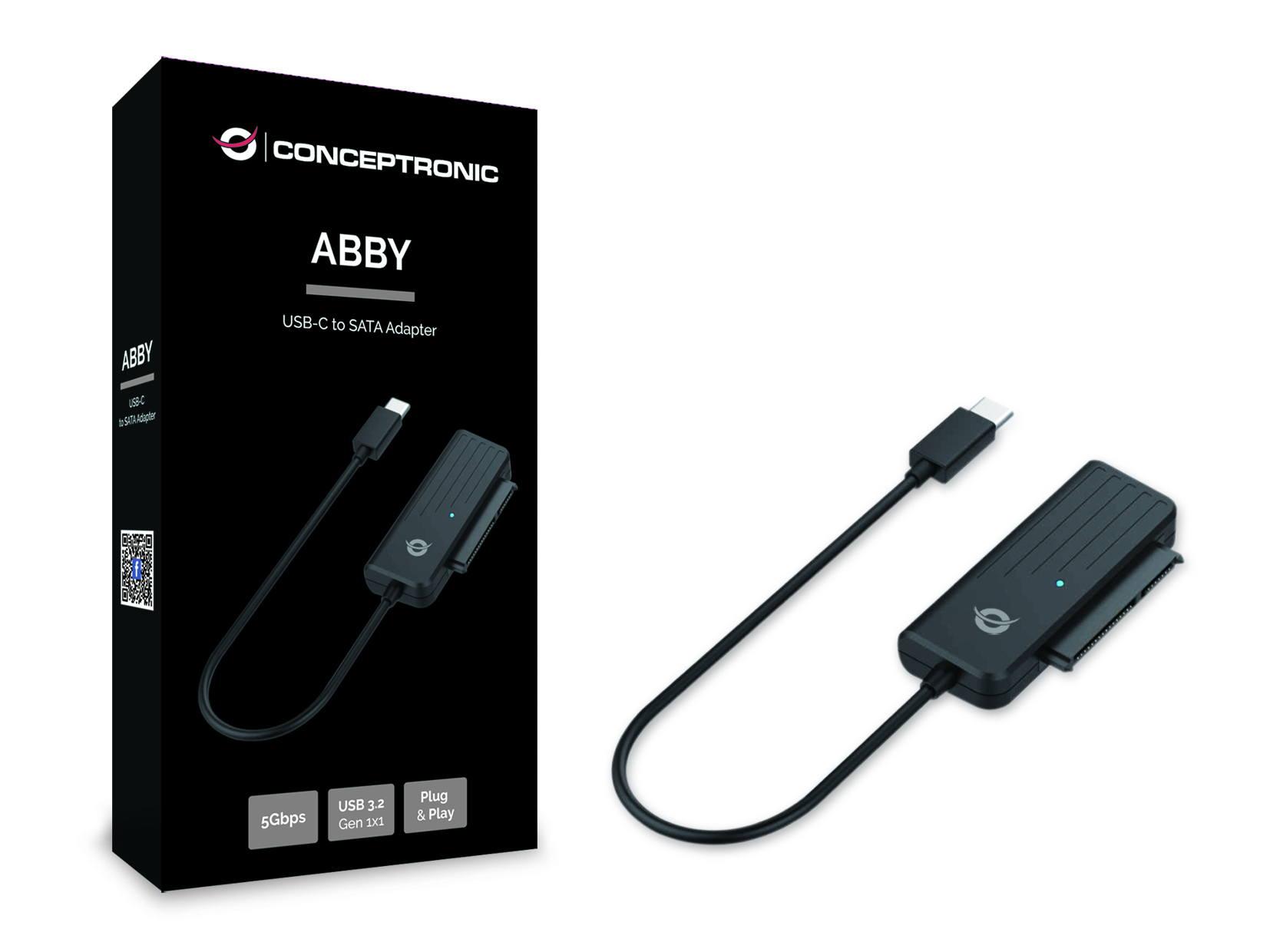 CONCEPTRONIC Adapter USB-C3.2->SATA 2.5 5Gbs 0.20m sw