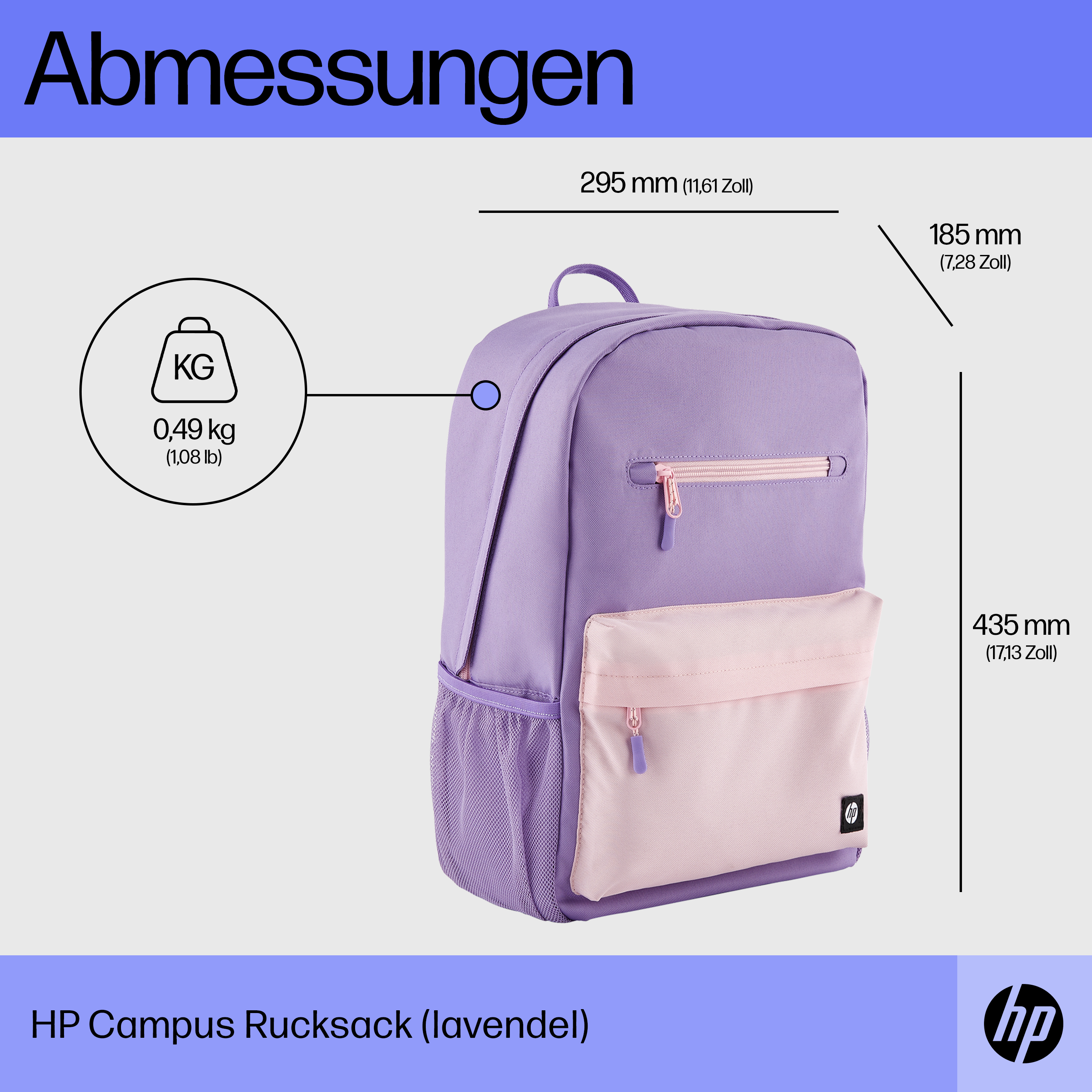 HP Campus Lavender Backpack (P)