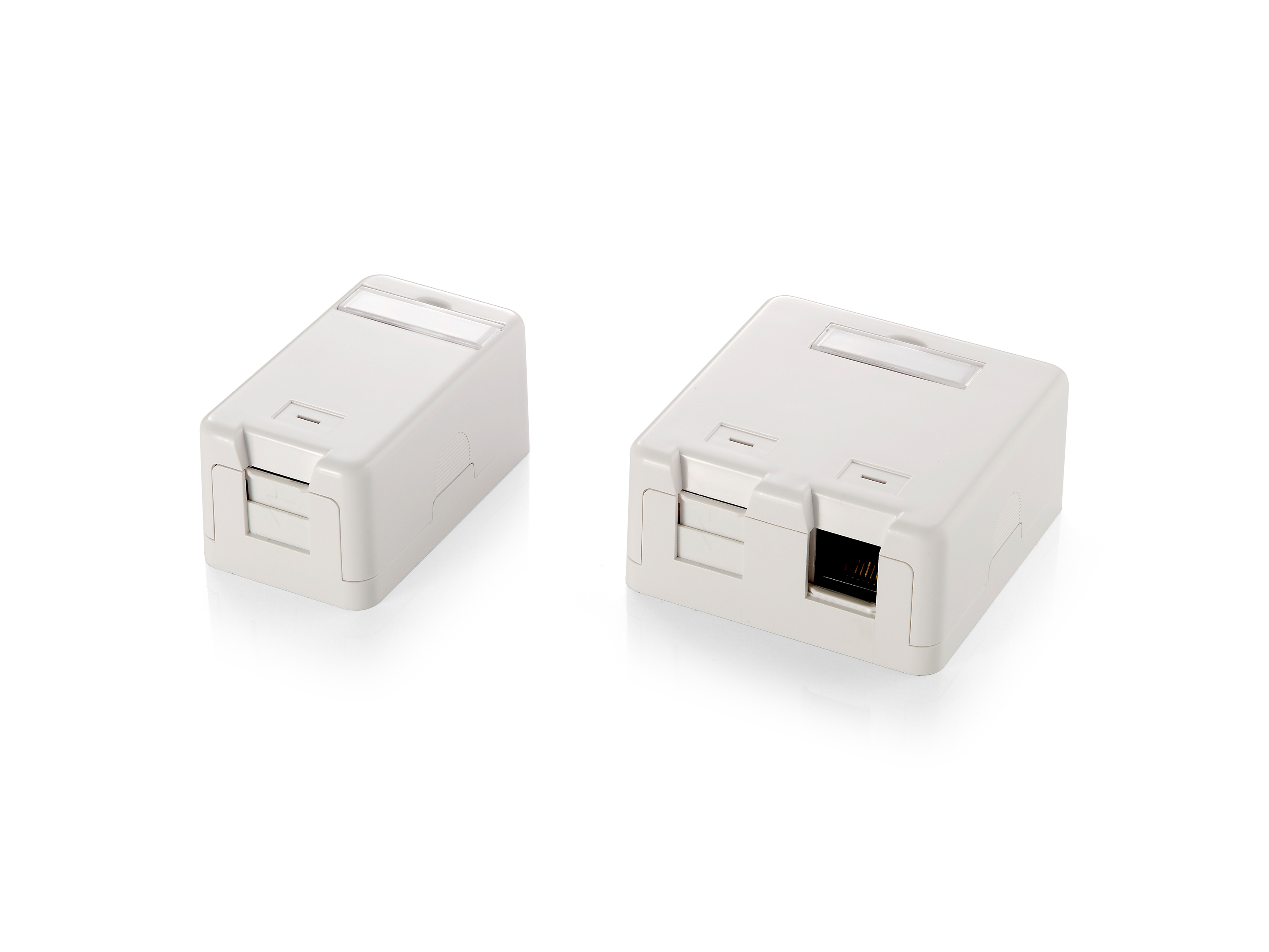 Equip Aufputzdose 1-Port Keystone ungeschirmt weiß Polybeutel