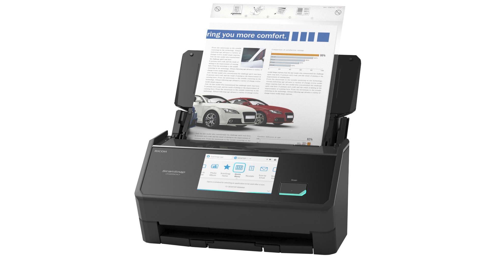 Ricoh ScanSnap iX2500 Dokumentenscanner schwarz