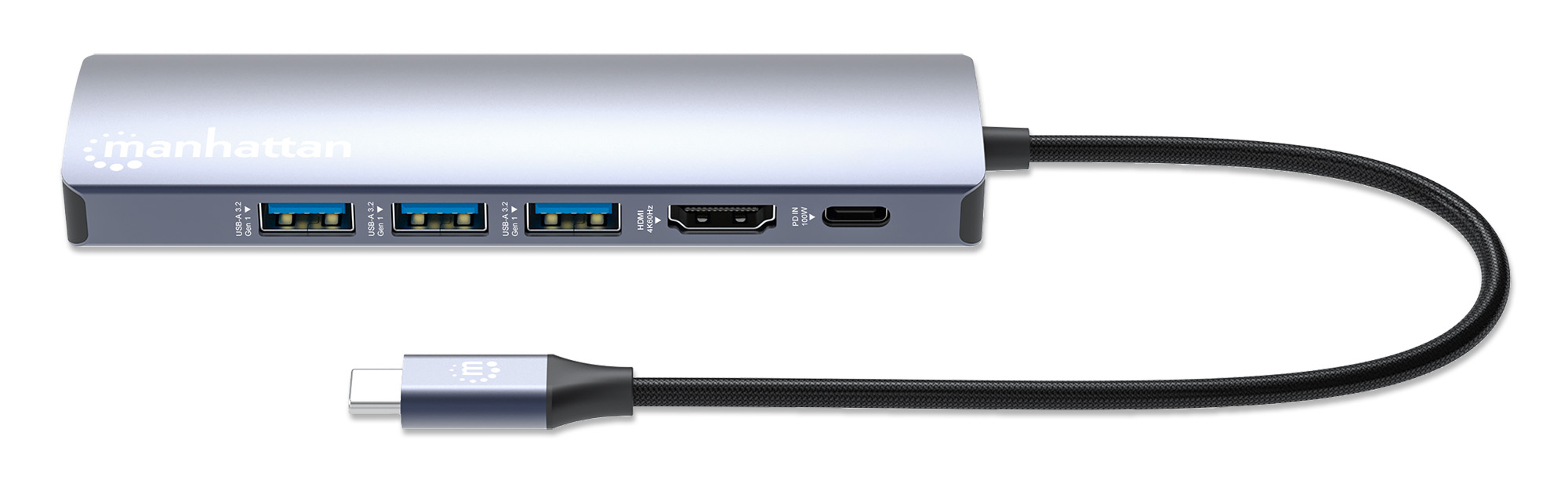 MANHATTAN 6-in-1 4K USB-C Dockingstation 1xHDMI 3xUSB 5 Gb/s