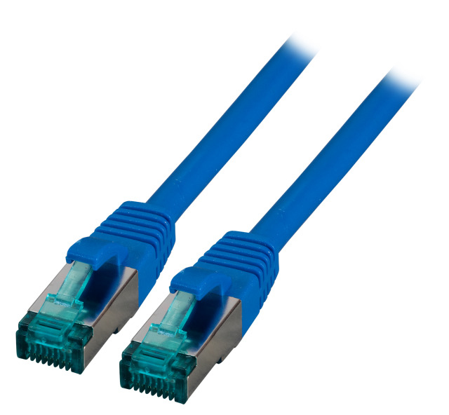 EFB RJ45 Patchkabel S/FTP Cat.6A LSZH 1.00m blau