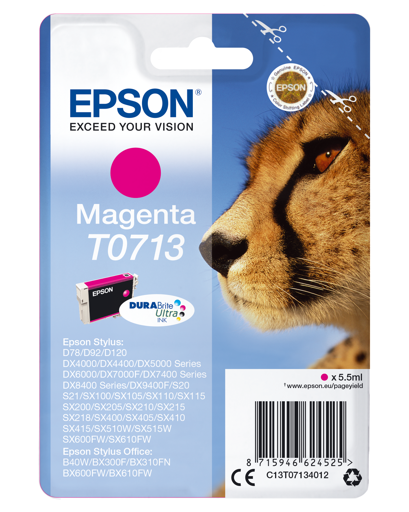 EPSON T0713 (Gepard) magenta Druckerpatrone