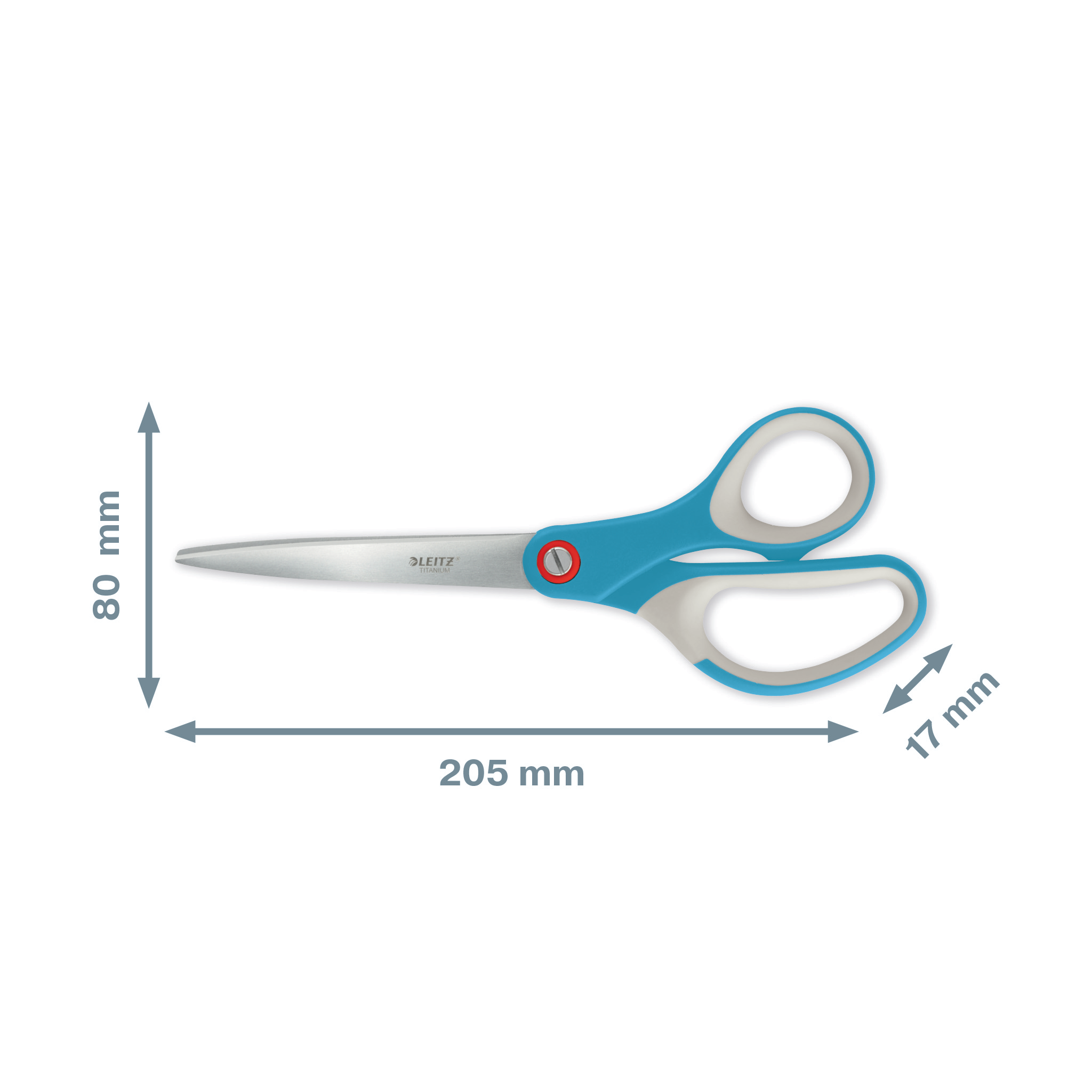 LEITZ Papierschere COSY hellblau 20,5 cm