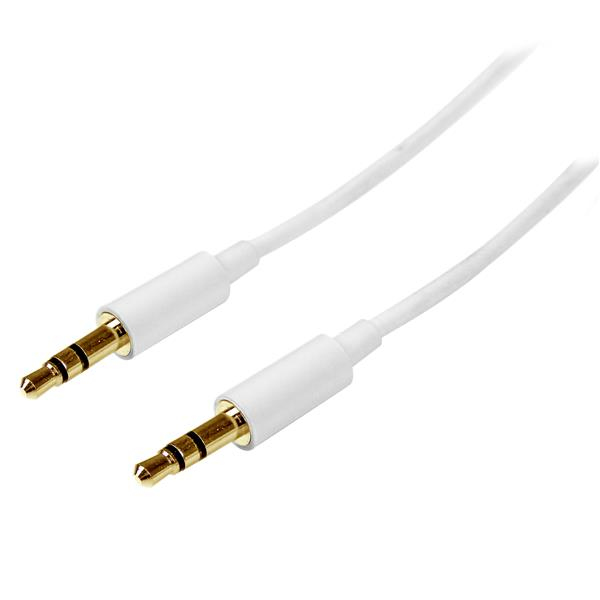 StarTech.com Stereo Audiokabel 3,5 mm MU2MMMSWH 2 m Weiß