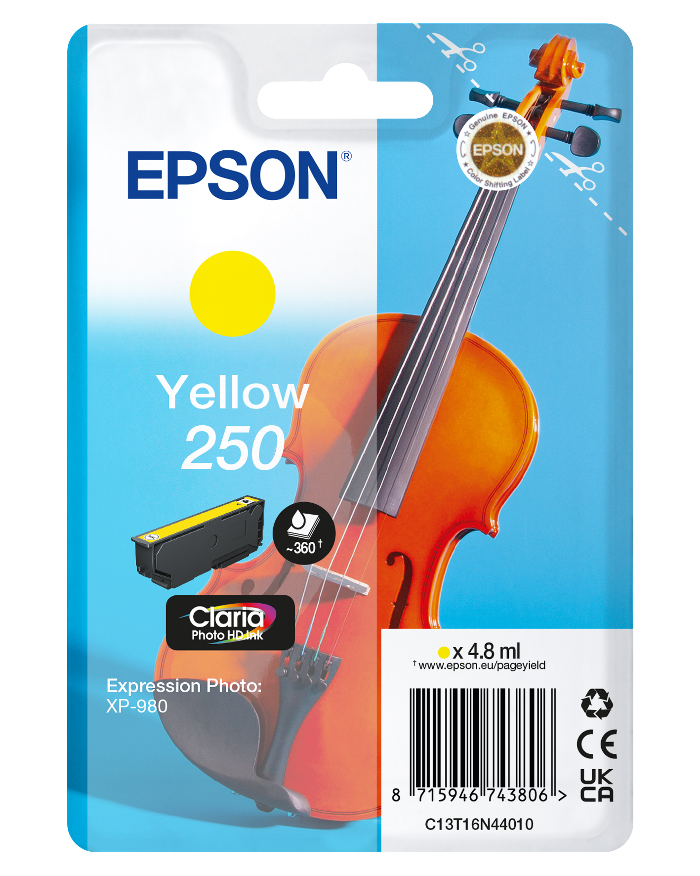 EPSON 250 (Violine) gelb Druckerpatrone