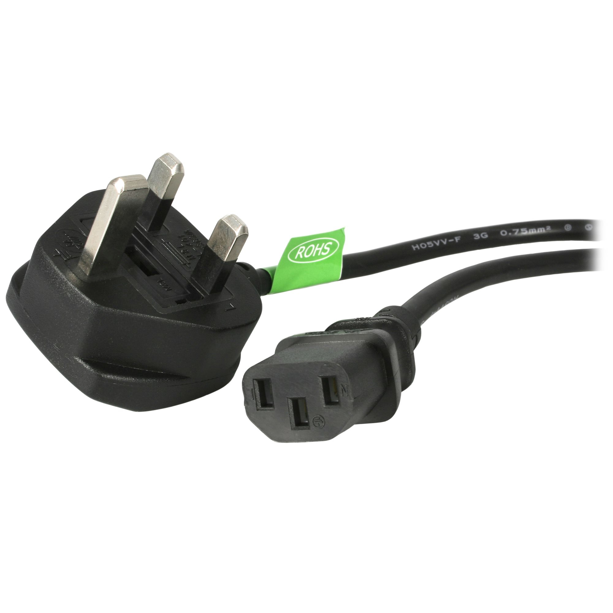 UK COMPUTER POWER CABLE 18AWG .
