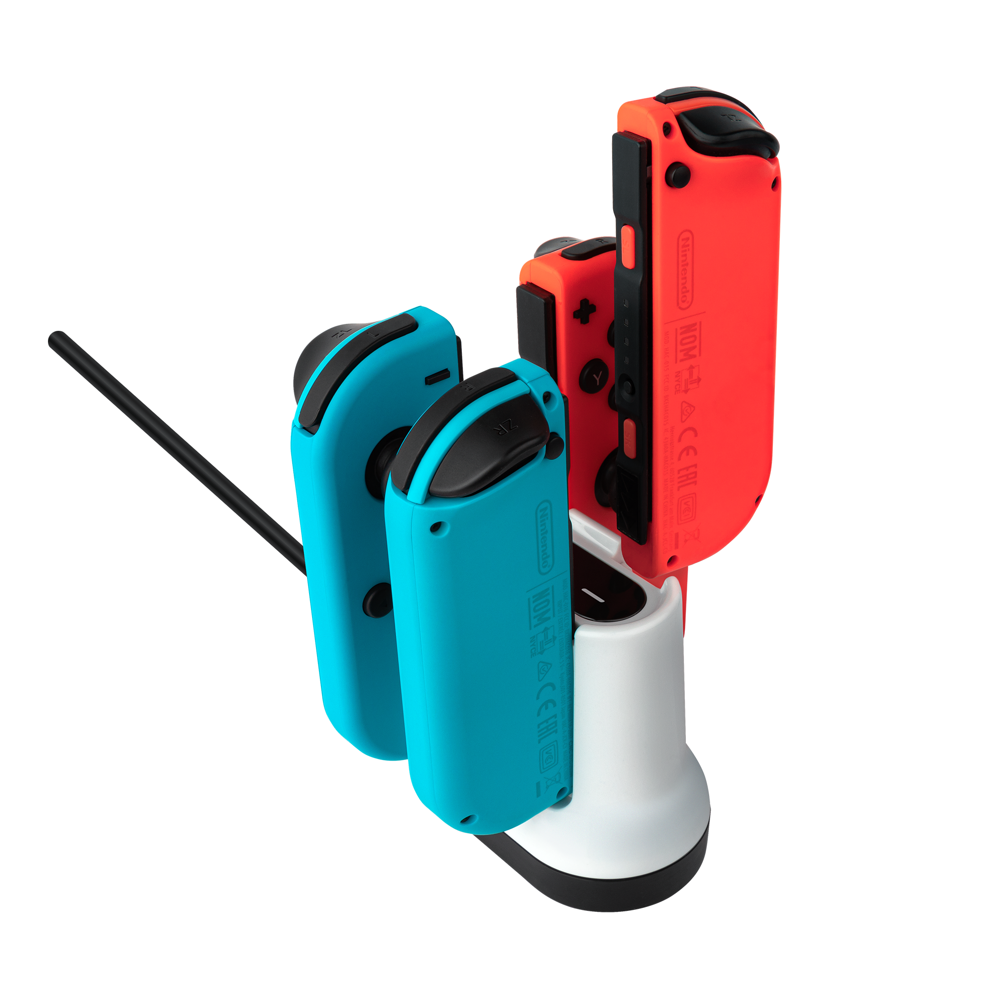 PDP Ladestation 4 Controller schw/weiß für Nintendo Switch