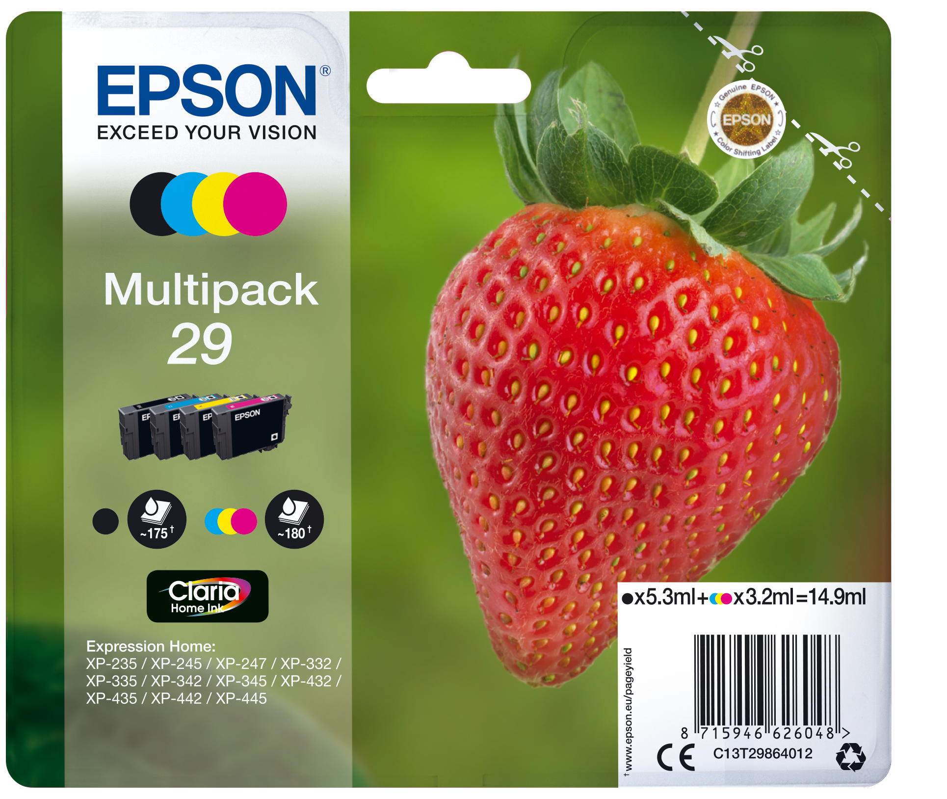 Patrone Epson 29 4er-Pack black + color T2986