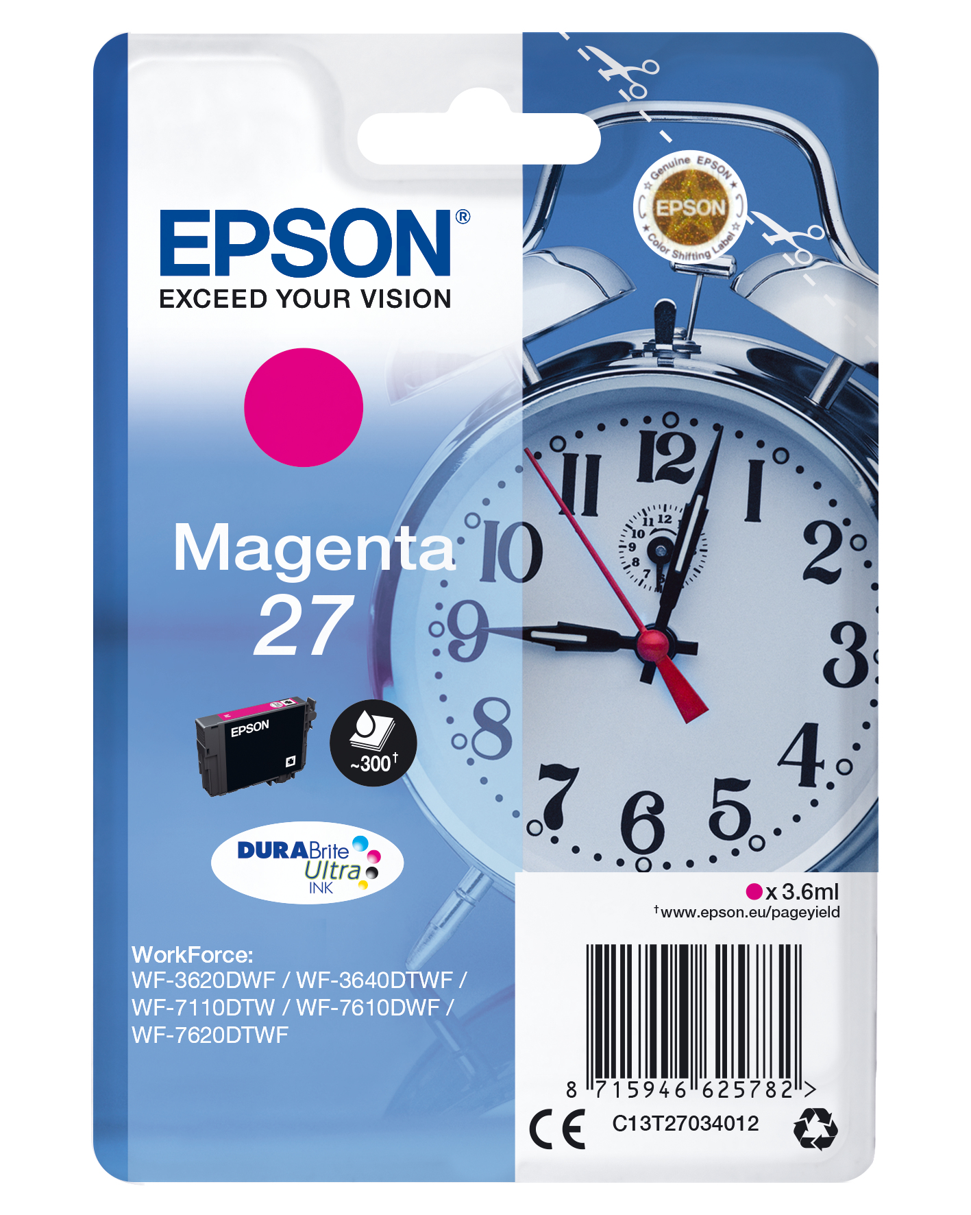 EPSON 27 / T2703 (Wecker) magenta Druckerpatrone