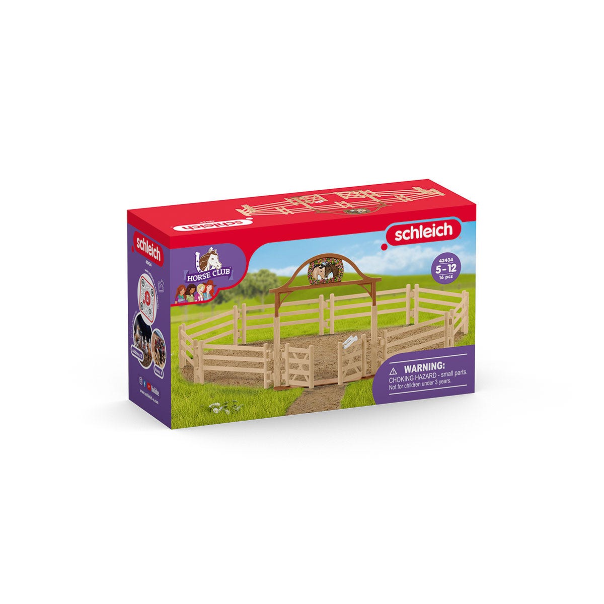 Horse Club Pferdekoppel mit Eingangstor, Spielfigur