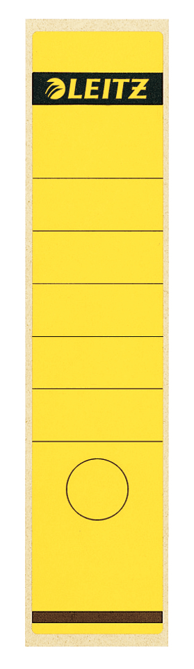 LEITZ Ordneretiketten 1640 gelb für 8,0 cm Rückenbreite, 100 St.