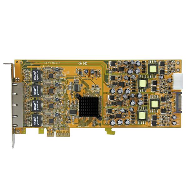 STARTECH.COM 4 Port Gigabit Power over Ethernet PCI Express Netzwerkkarte - PSE / PoE PCIe NIC - 4-fach (Quad) PCI-e Karte
