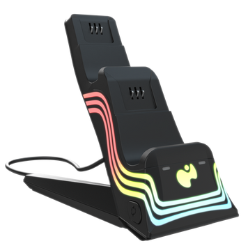 PDP Ladestation Dual Afterglow Wave schwarz für XBOX SeriesX