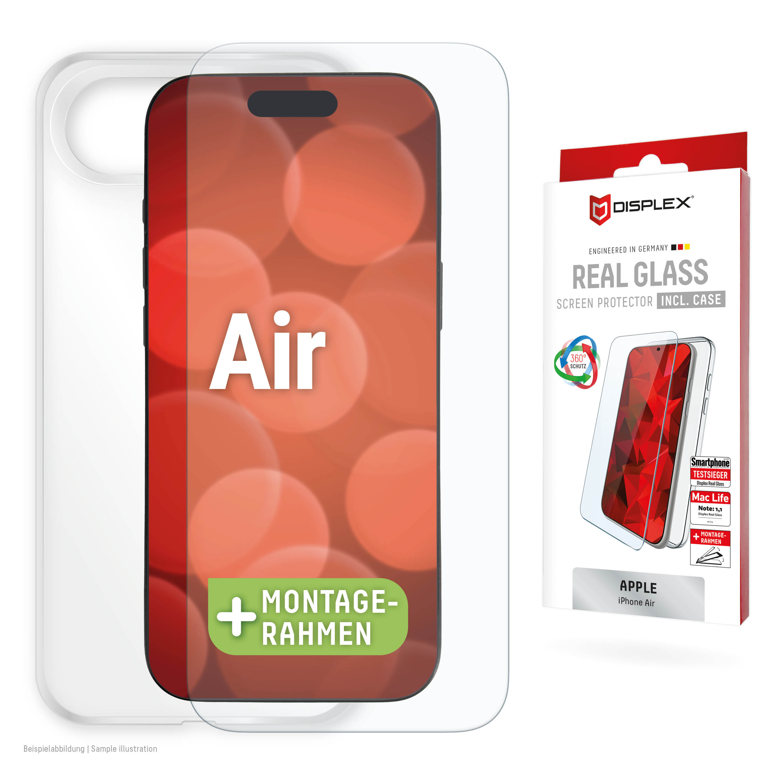 DISPLEX REAL GLASS + CASE IPHONE 17 AIR