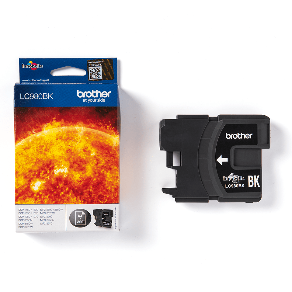 LC-980BK INK CARTRIDGE BLACK F/ DCP-145 -165C