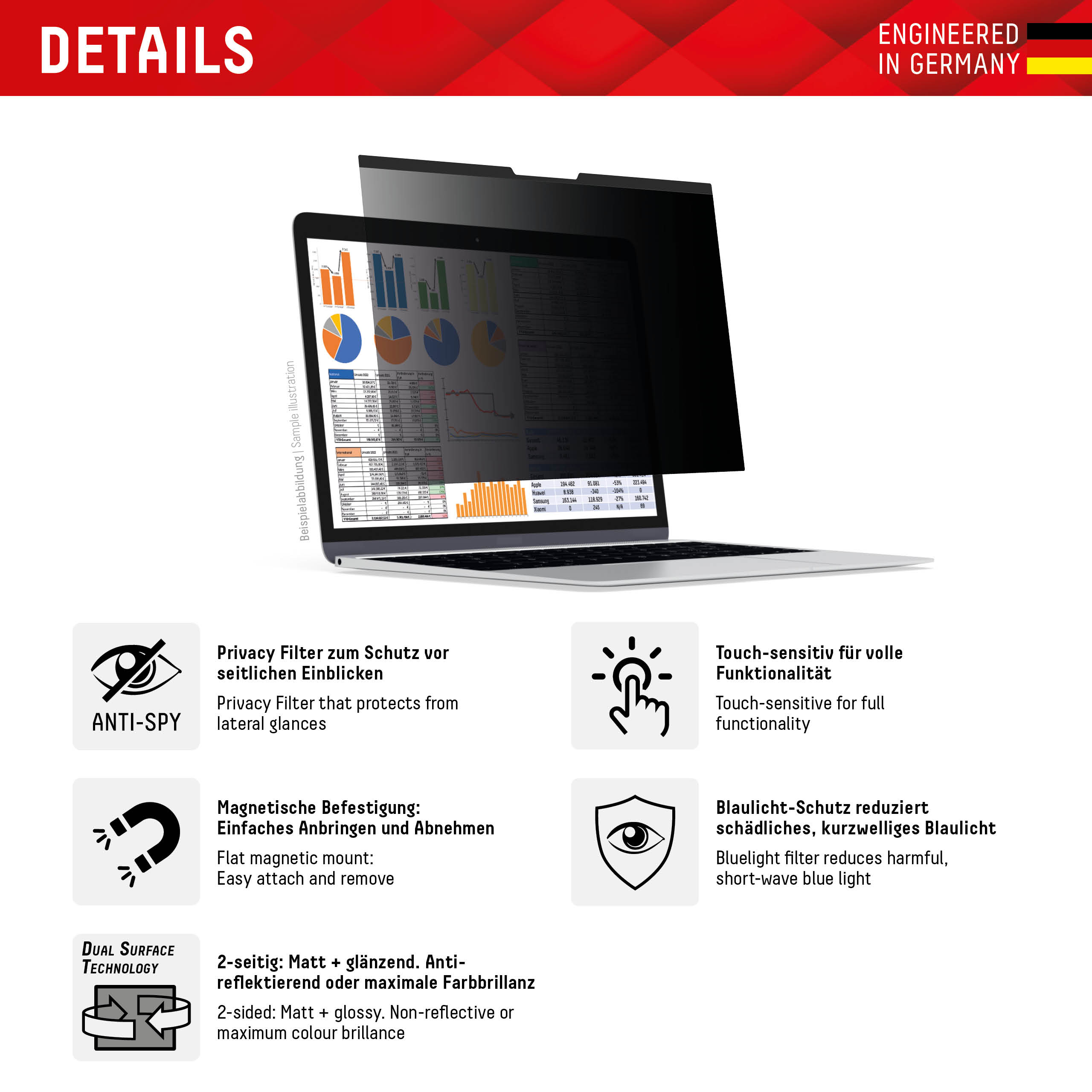 DISPLEX PRIVACY SAFE UNIVERSAL 14IN 16:9