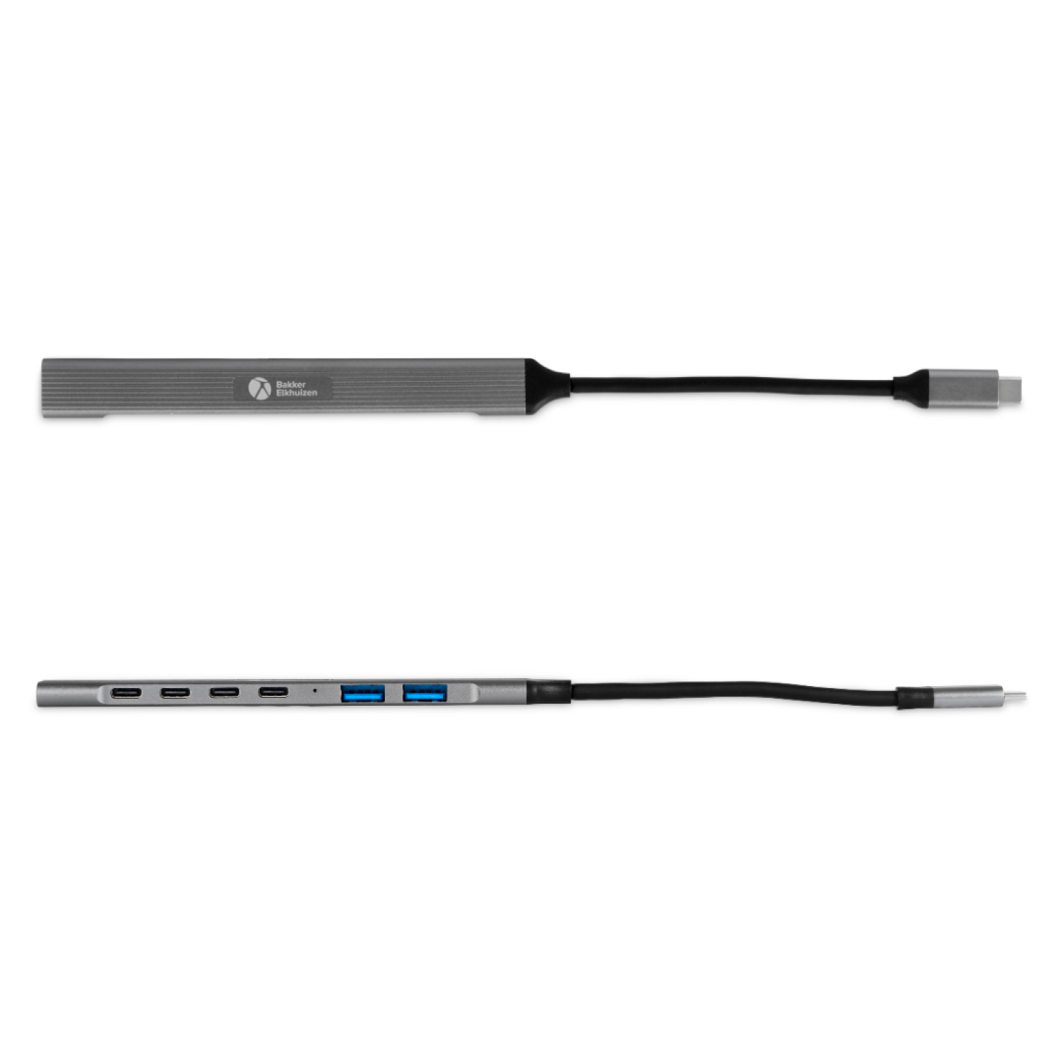 BakkerElkhuizen USB-C Hub 7-in-1 (3 x USB-A + 4 x USB-C)