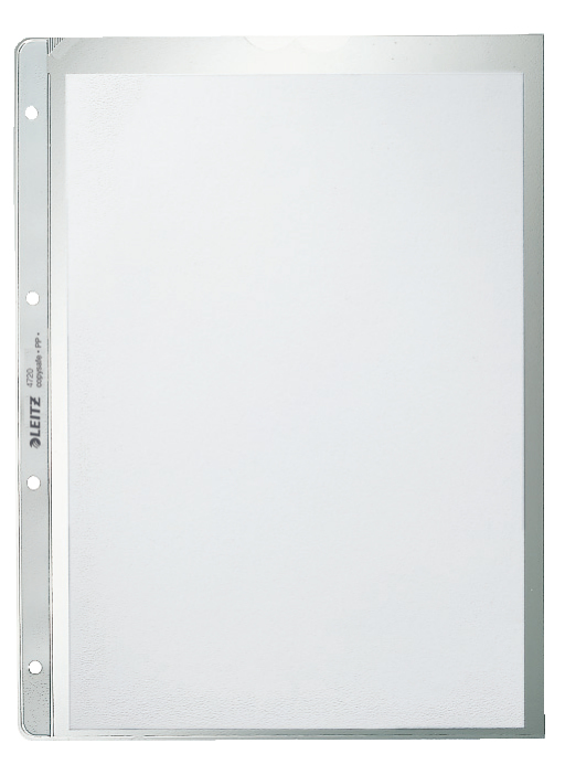 LEITZ Prospekthüllen 4720 DIN A4 transparent genarbt 0,13 mm, 100 St.