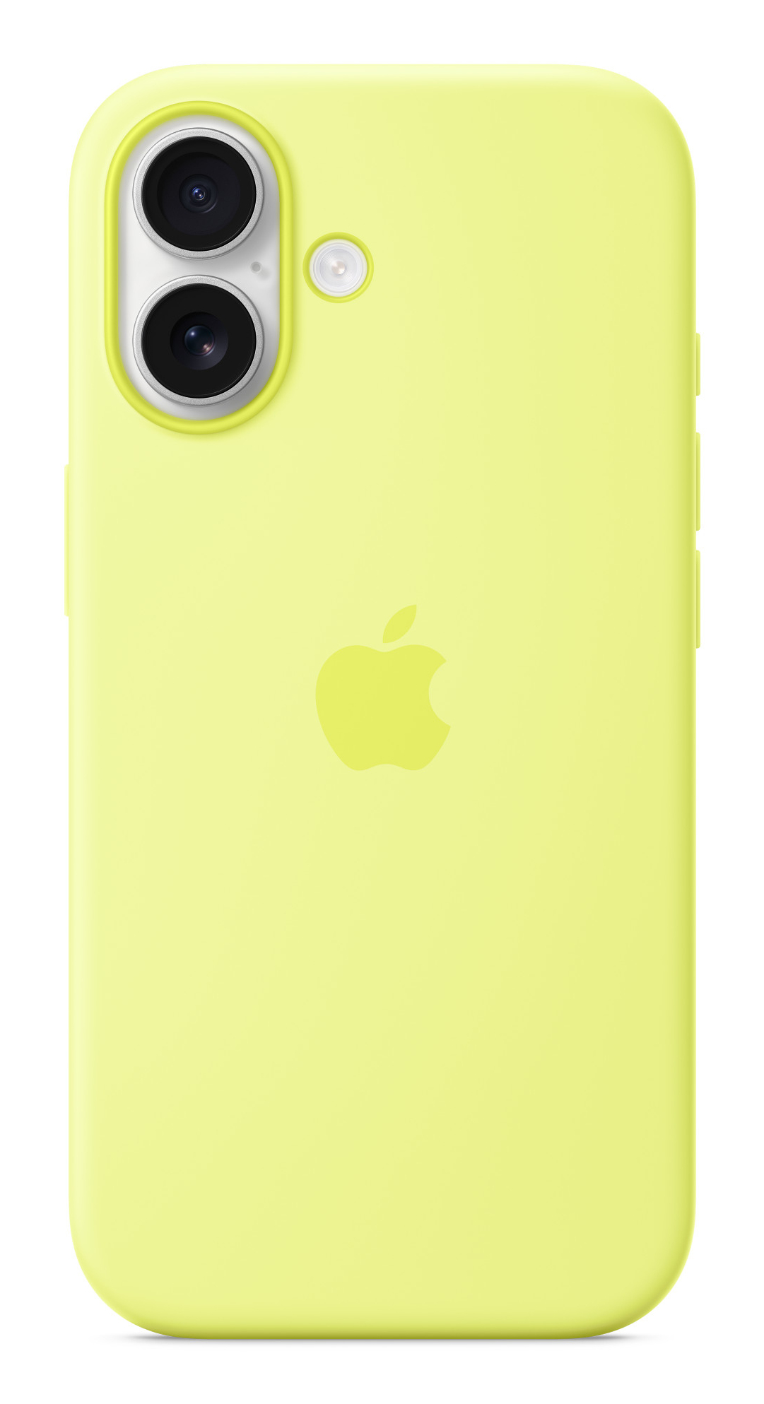 Apple Silikon Case mit MagSafe Handy-Cover für Apple iPhone 17 neongelb