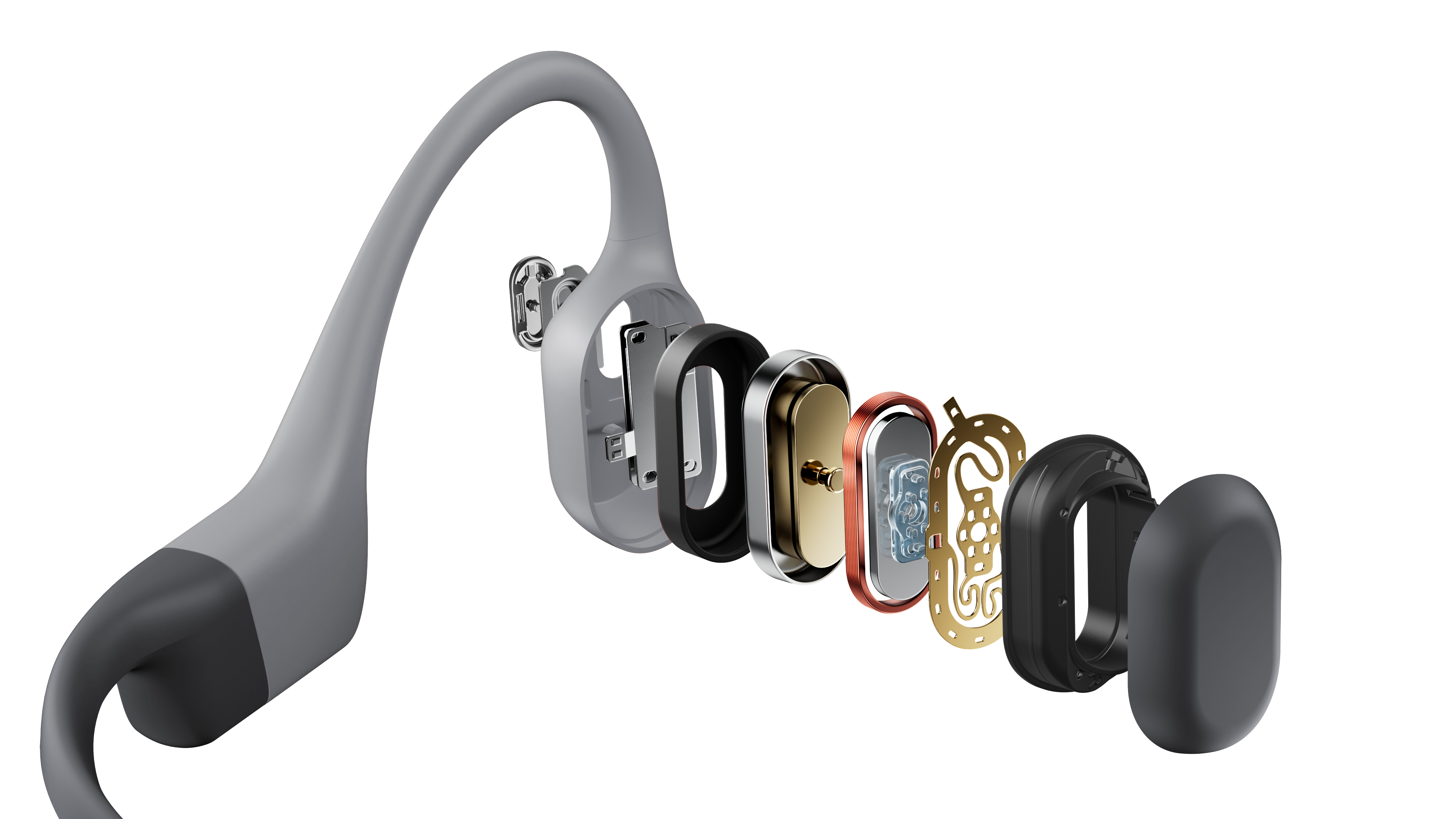 Shokz Open Swim Pro , grau